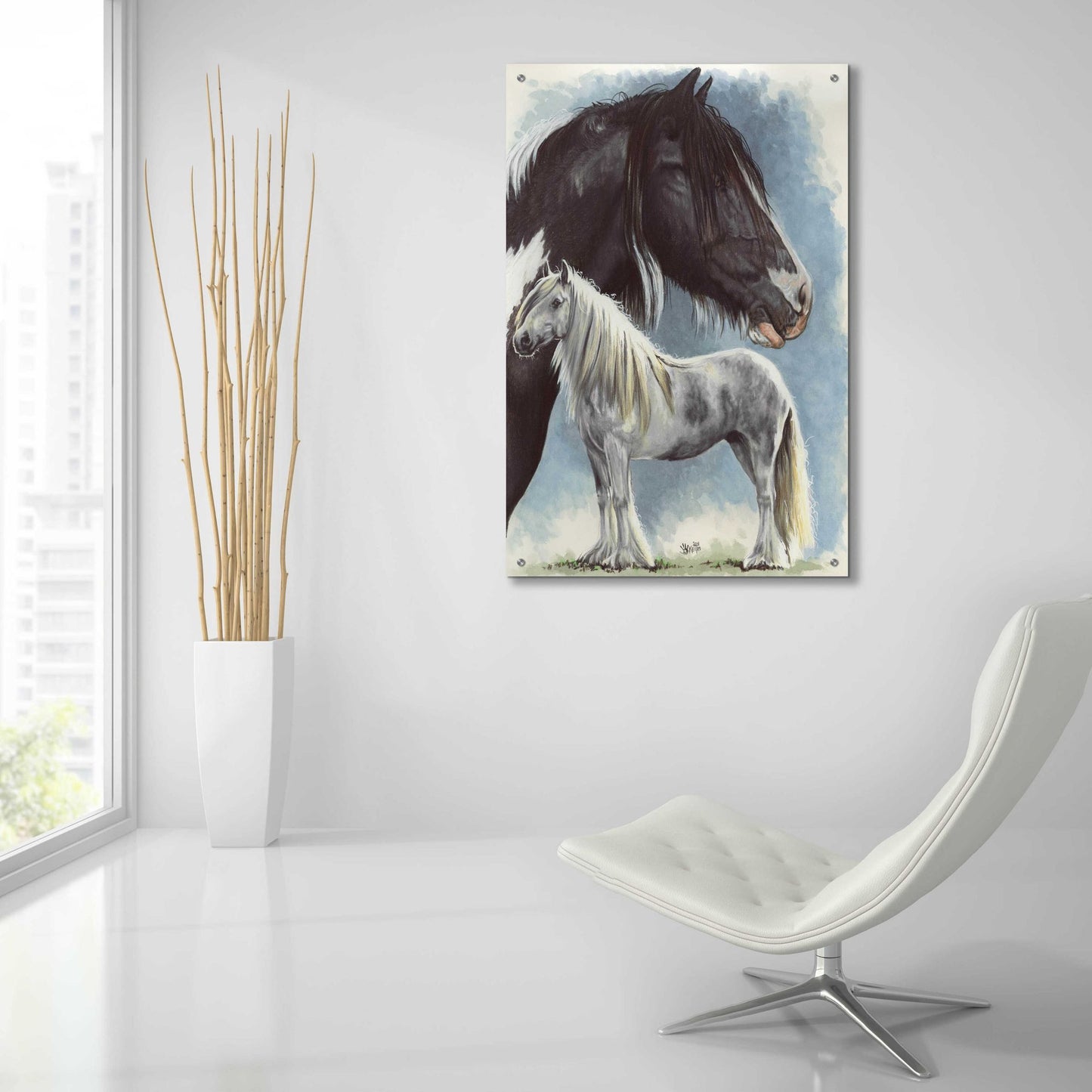 Epic Art 'Gypsy Cob' by Barbara Keith, Acrylic Glass Wall Art,24x36