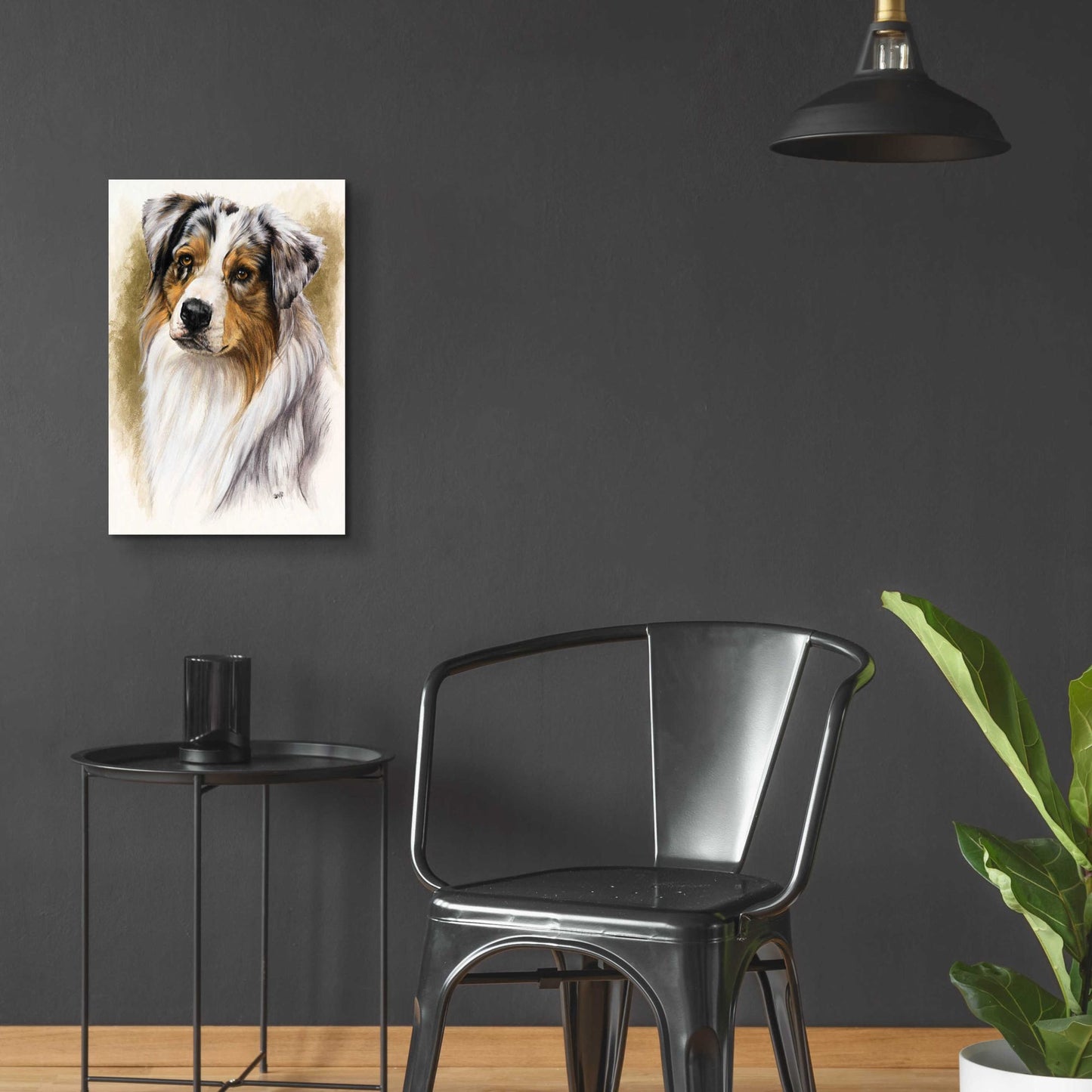 Epic Art 'Australian Shepherd' by Barbara Keith, Acrylic Glass Wall Art,16x24