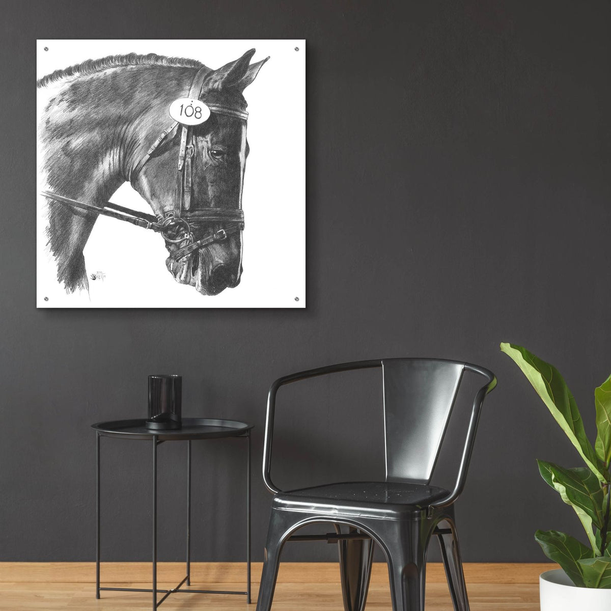 Opaque by Barbara Keith - 36x36 acrylic wall art in a room