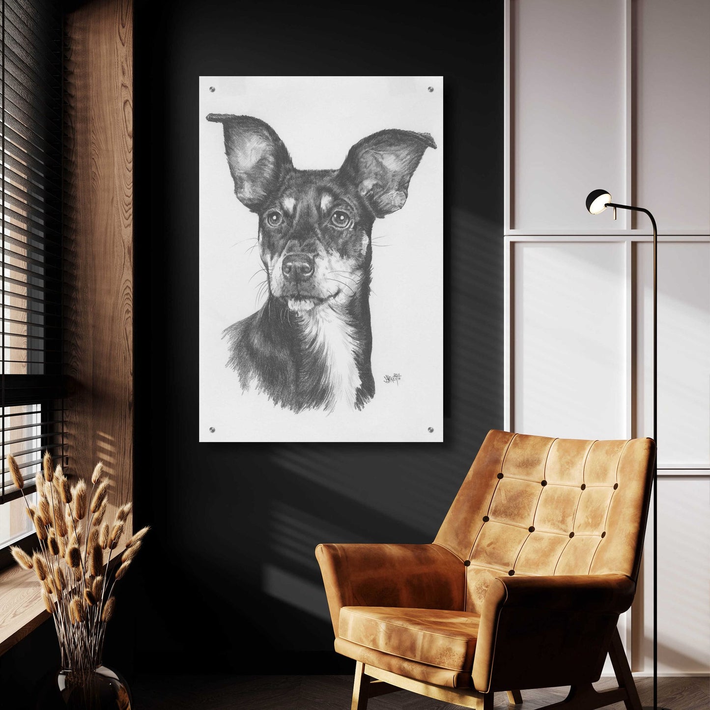 Epic Art 'Chiweenie' by Barbara Keith, Acrylic Glass Wall Art,24x36