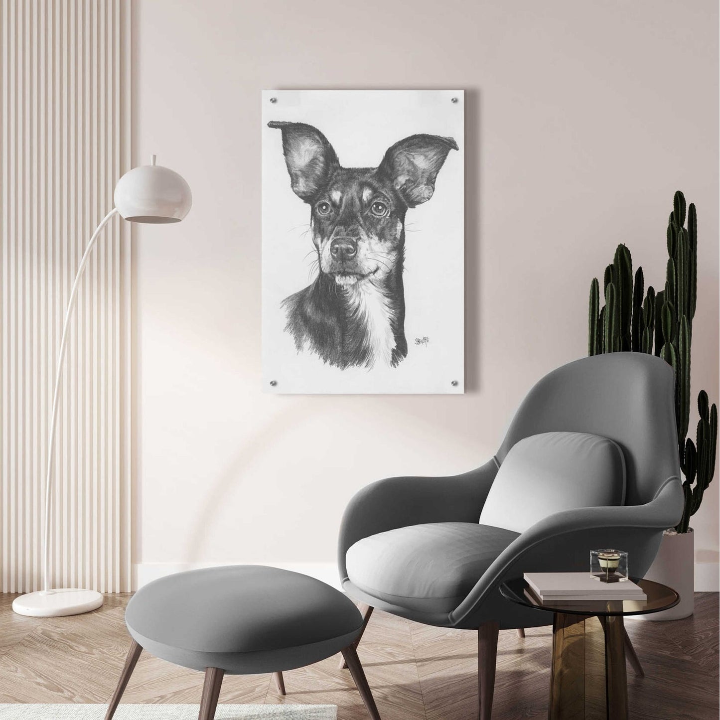 Epic Art 'Chiweenie' by Barbara Keith, Acrylic Glass Wall Art,24x36