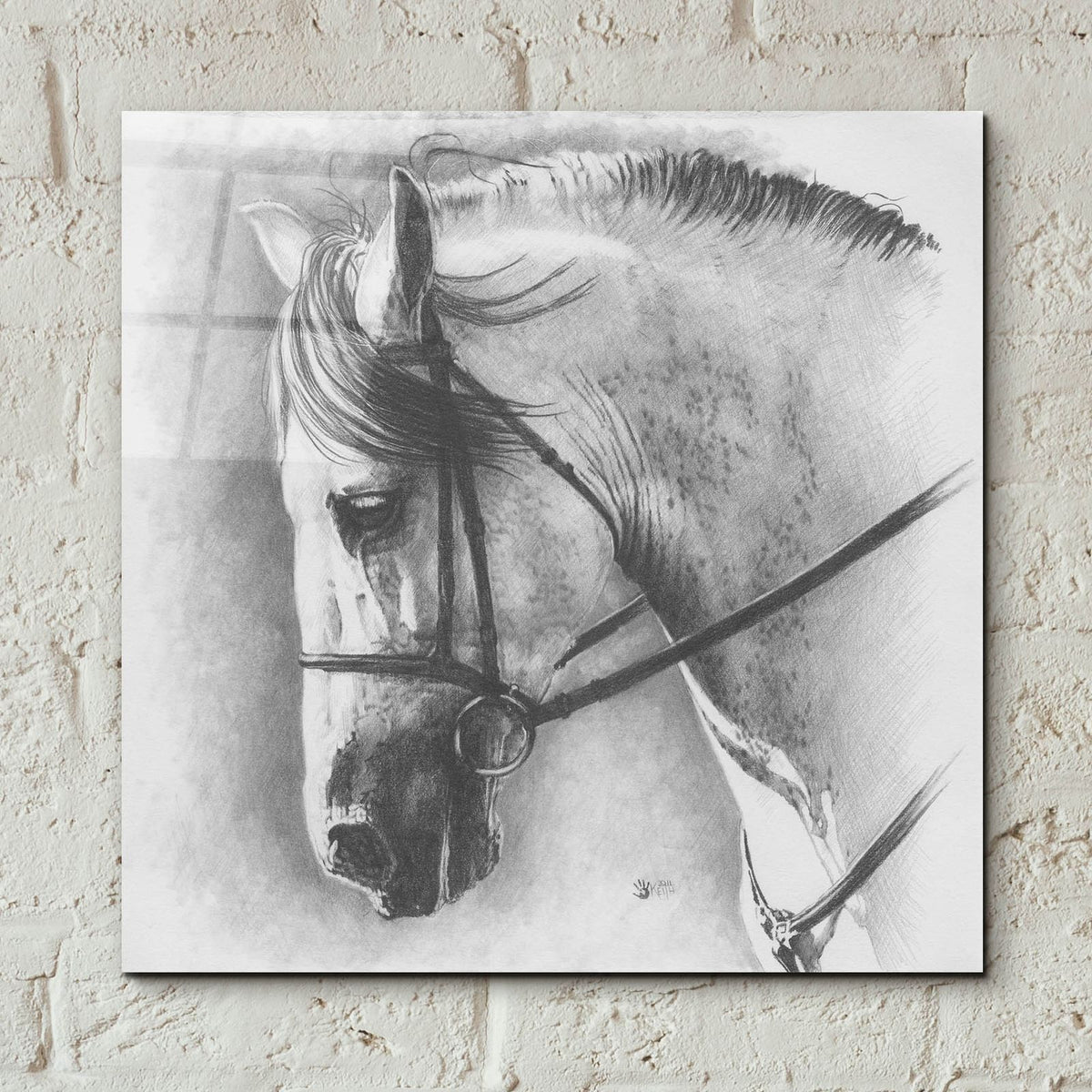 Ethereal by Barbara Keith - 12x12 acrylic wall art in a room
