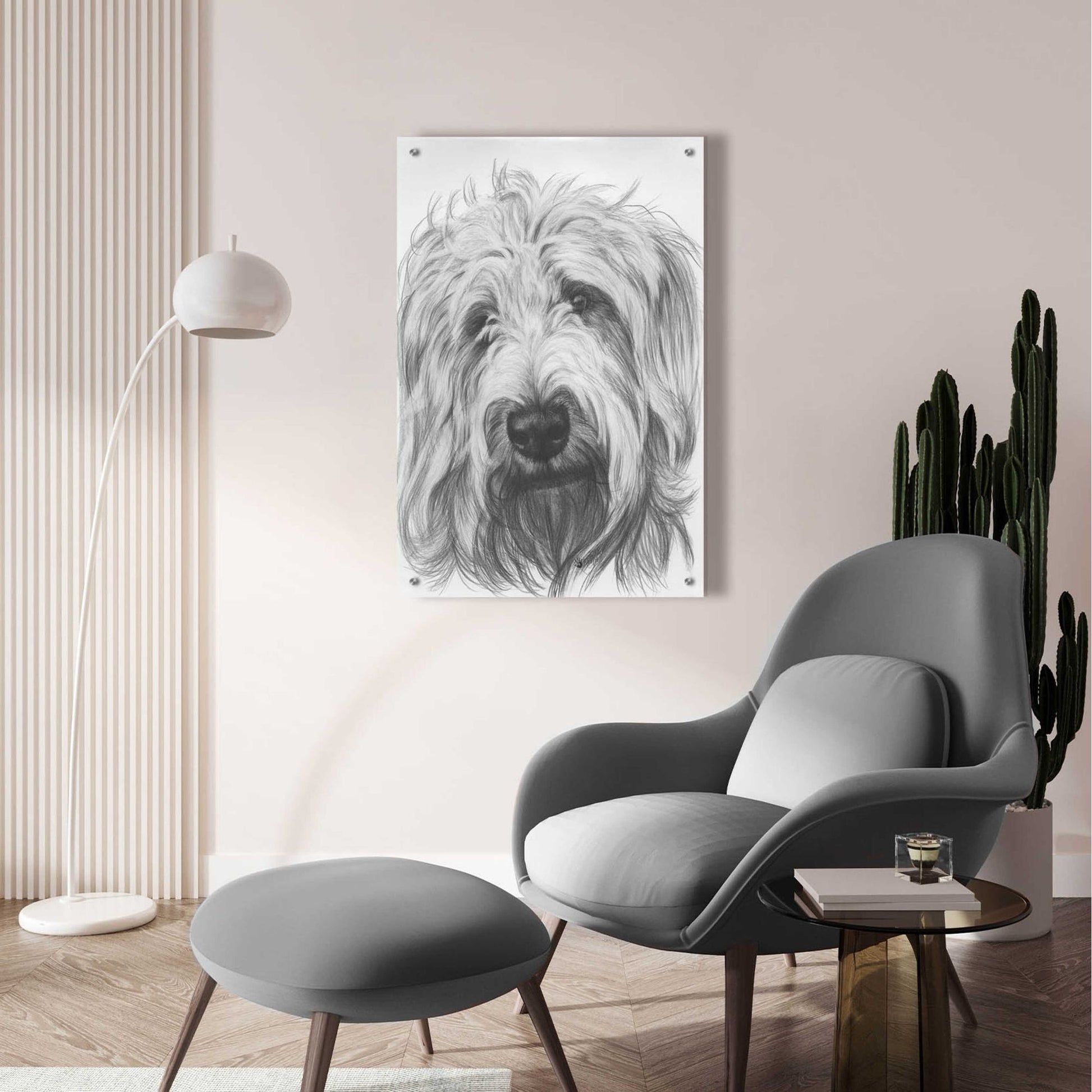 Epic Art 'Labradootle' by Barbara Keith, Acrylic Glass Wall Art,24x36