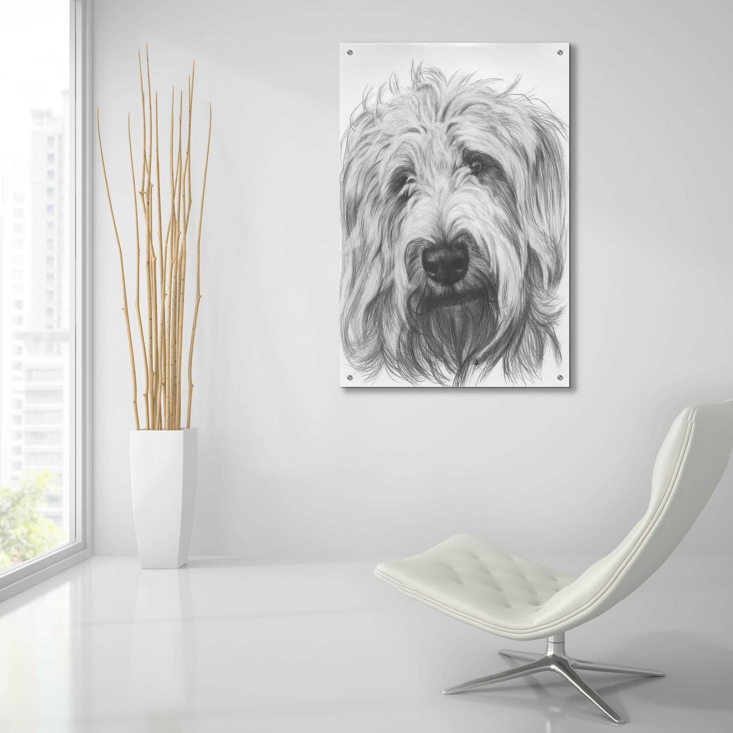 Epic Art 'Labradootle' by Barbara Keith, Acrylic Glass Wall Art,24x36