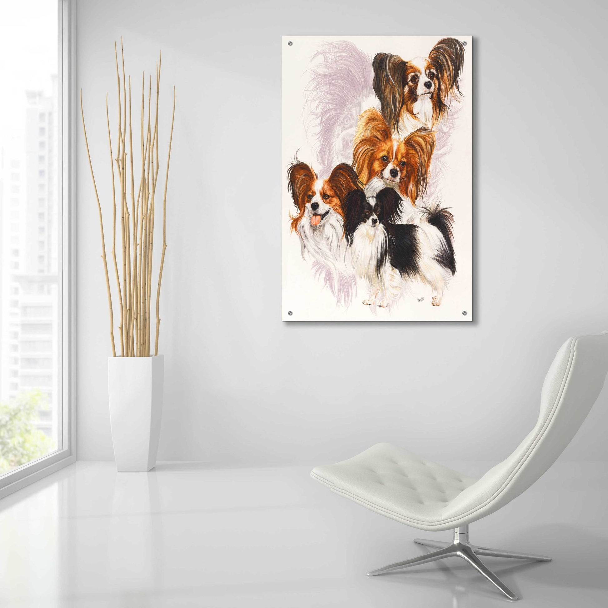 Epic Art 'Papillion' by Barbara Keith, Acrylic Glass Wall Art,24x36