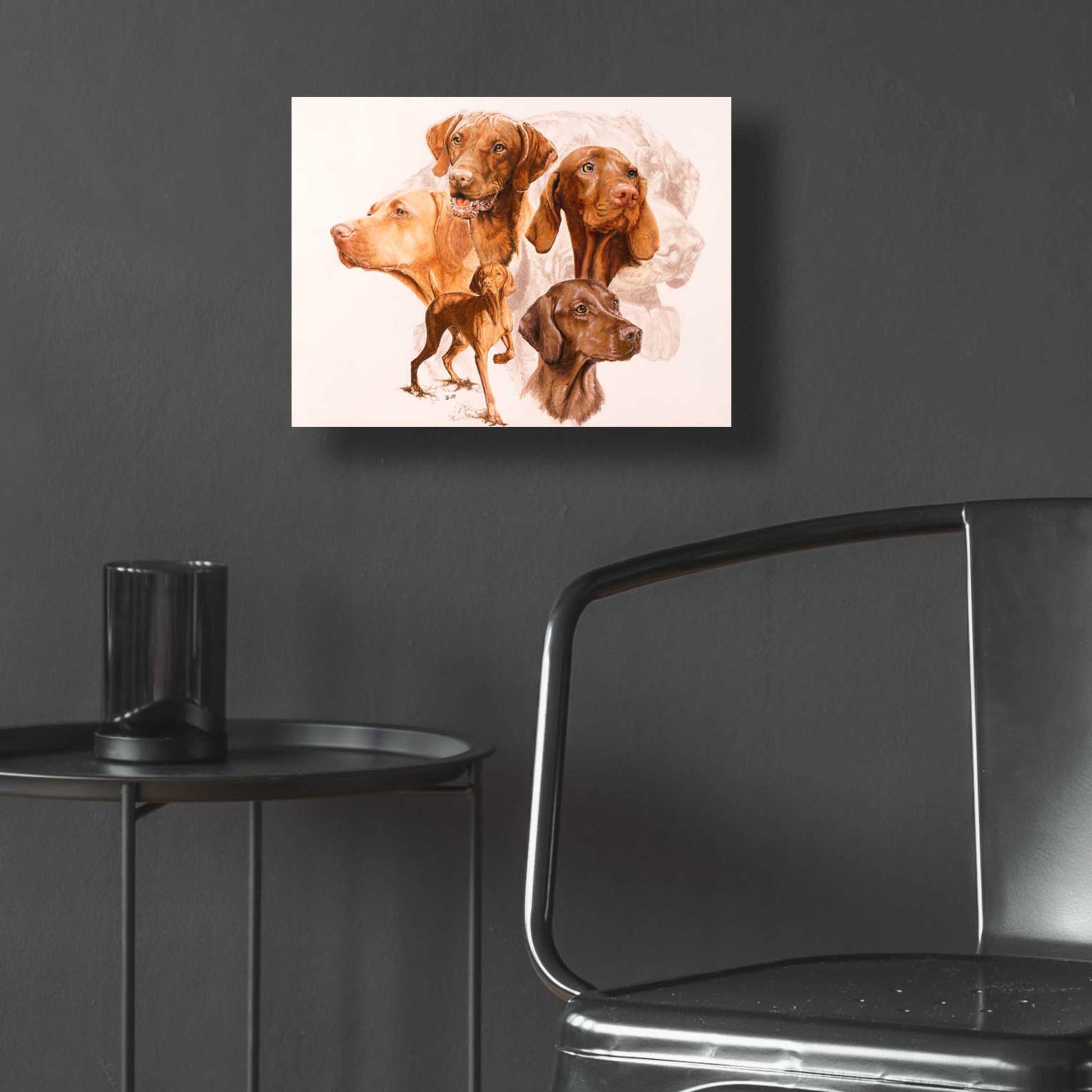 Epic Art 'Vizsla' by Barbara Keith, Acrylic Glass Wall Art,16x12