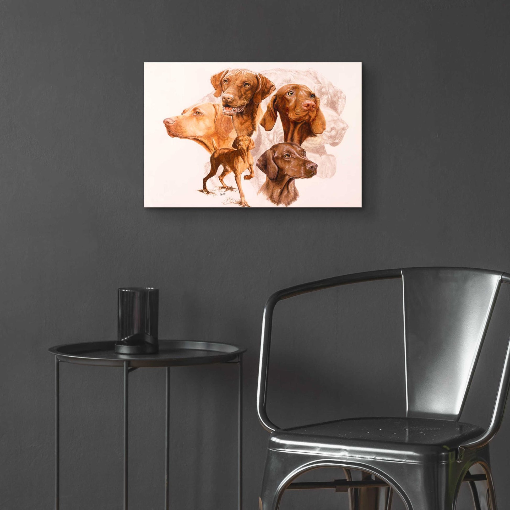 Epic Art 'Vizsla' by Barbara Keith, Acrylic Glass Wall Art,24x16