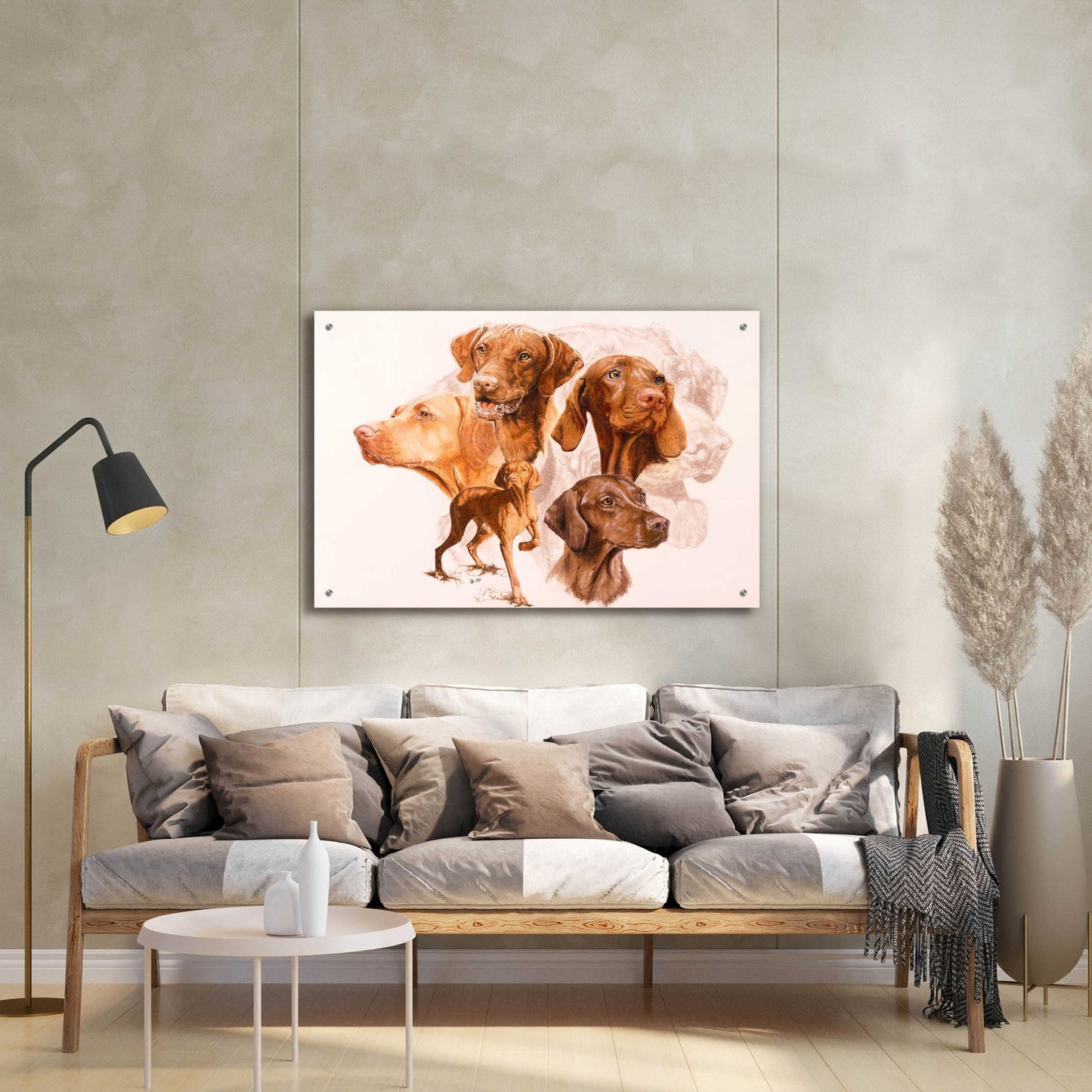 Epic Art 'Vizsla' by Barbara Keith, Acrylic Glass Wall Art,36x24