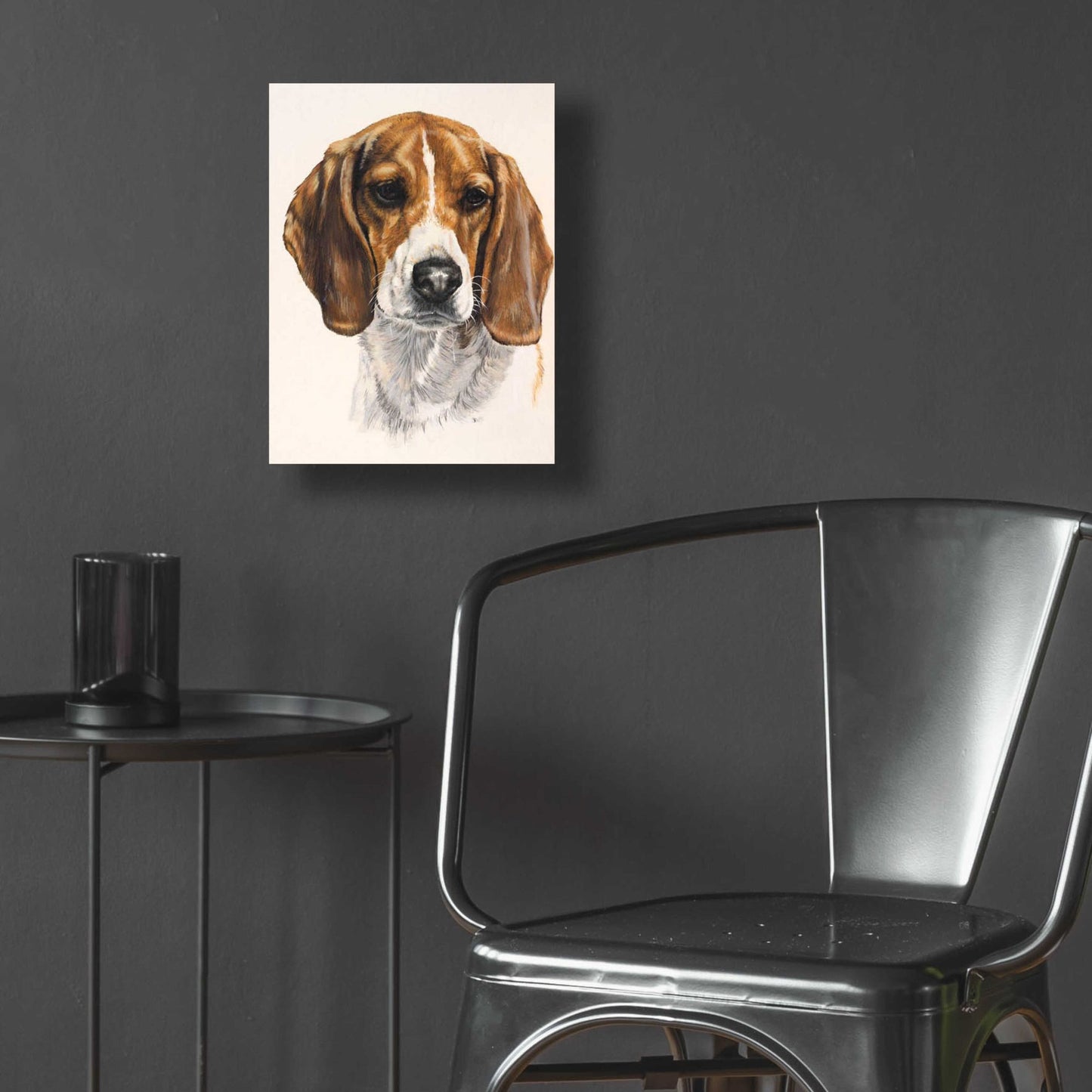 Epic Art 'Beagle' by Barbara Keith, Acrylic Glass Wall Art,12x16