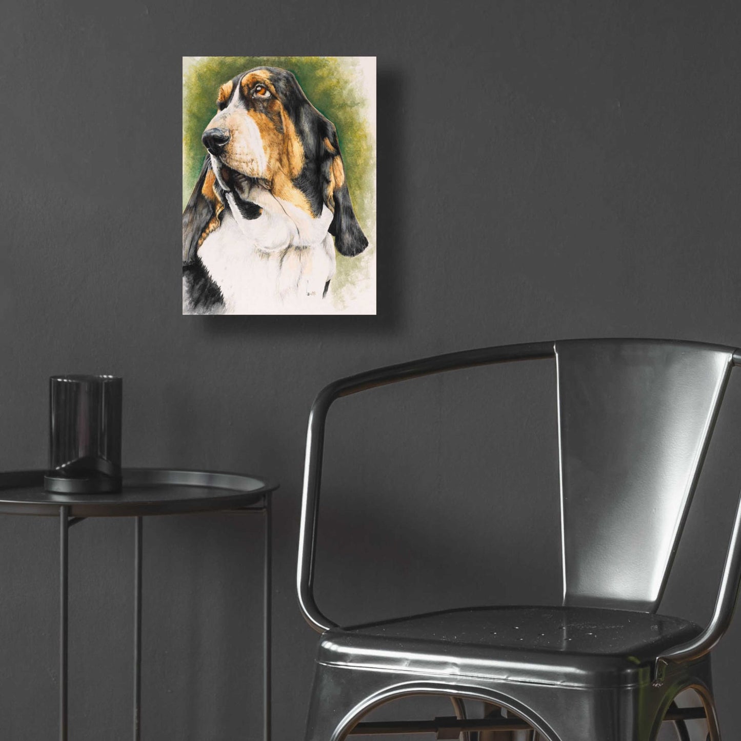 Epic Art 'Basset Hound' by Barbara Keith, Acrylic Glass Wall Art,12x16