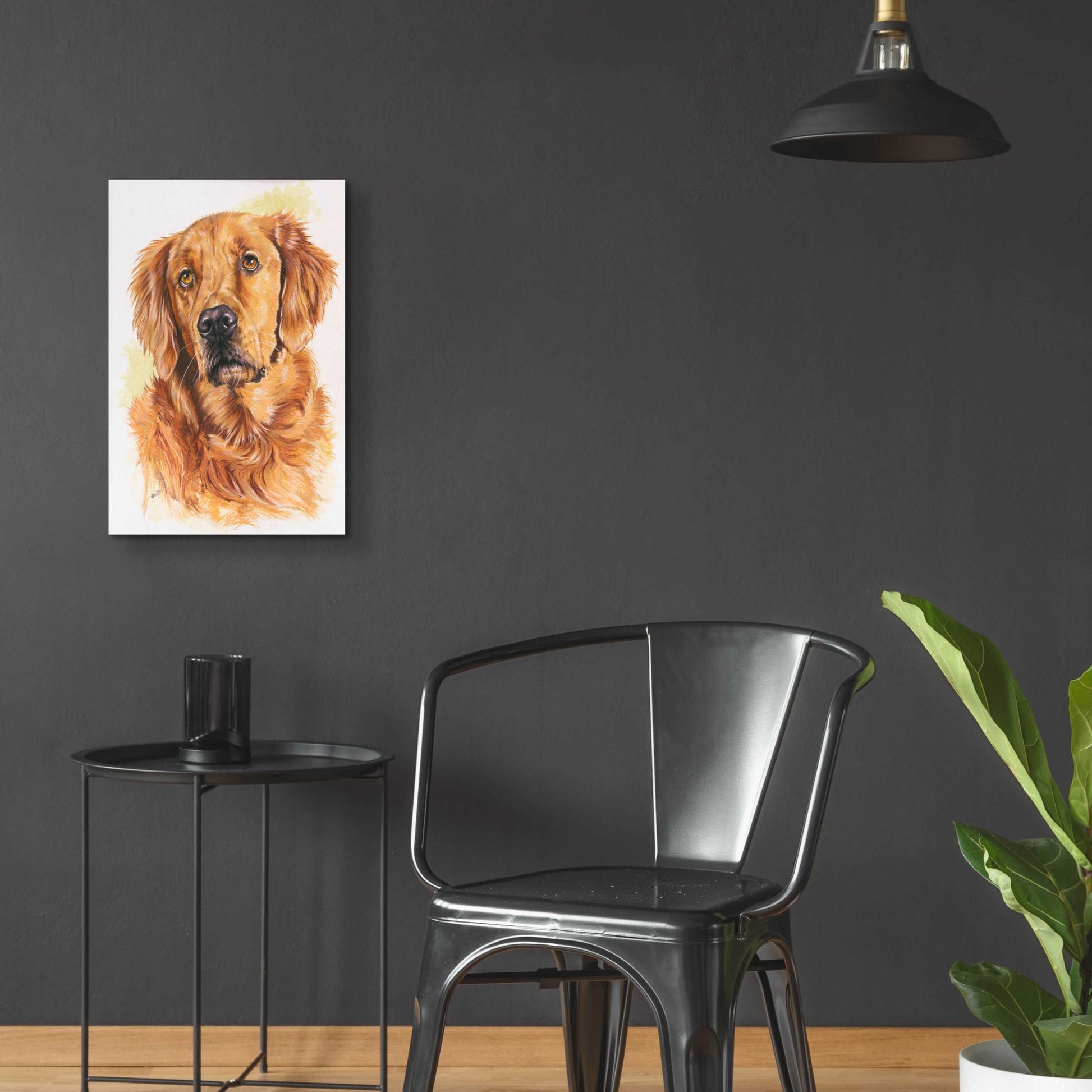 Epic Art 'Golden Retriever 2' by Barbara Keith, Acrylic Glass Wall Art,16x24