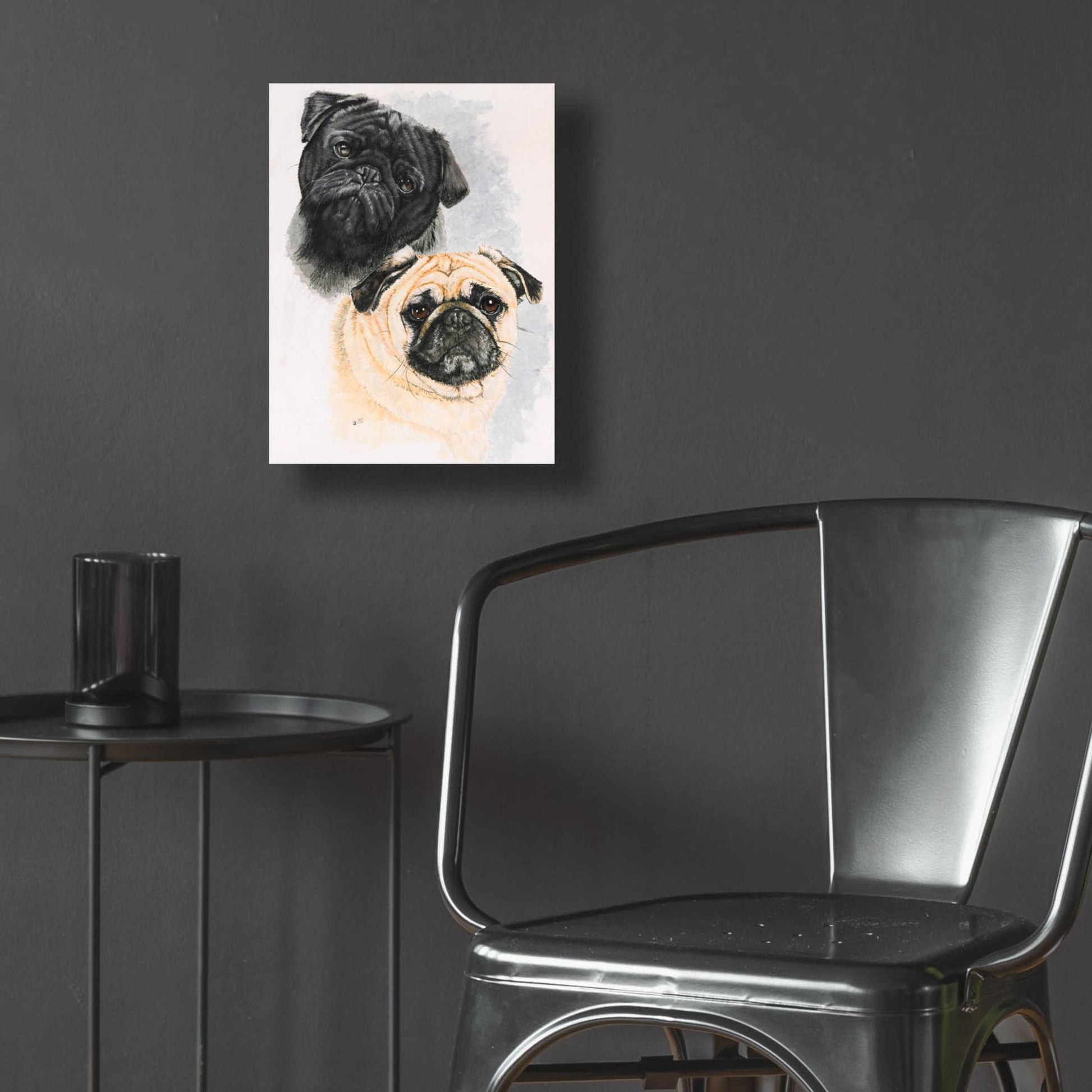 Epic Art 'Pugs' by Barbara Keith, Acrylic Glass Wall Art,12x16