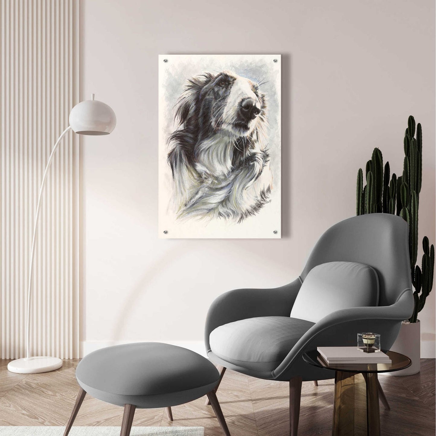 Epic Art 'Borzoi' by Barbara Keith, Acrylic Glass Wall Art,24x36