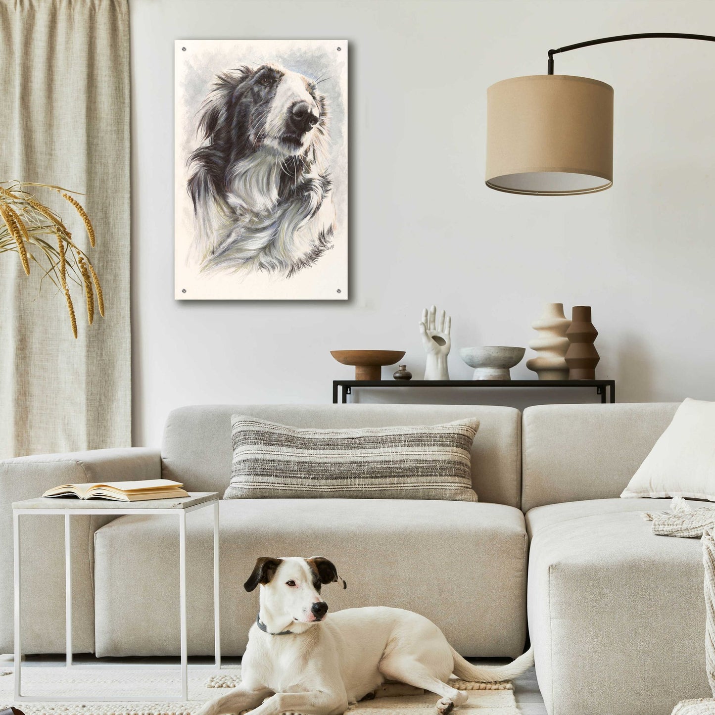 Epic Art 'Borzoi' by Barbara Keith, Acrylic Glass Wall Art,24x36