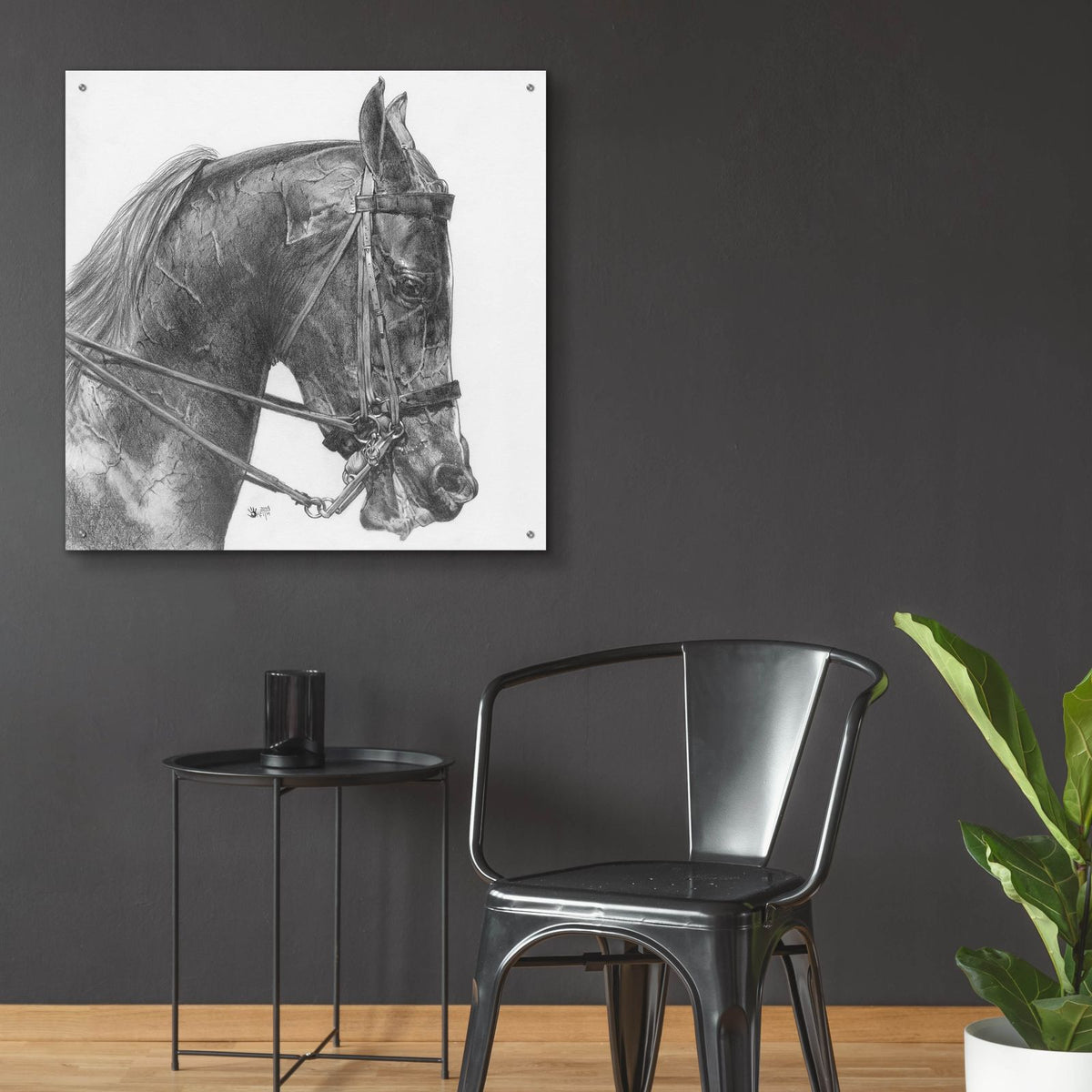 Effort by Barbara Keith - 36x36 acrylic wall art in a room