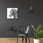 Exhertion by Barbara Keith - 24x24 acrylic wall art in a room
