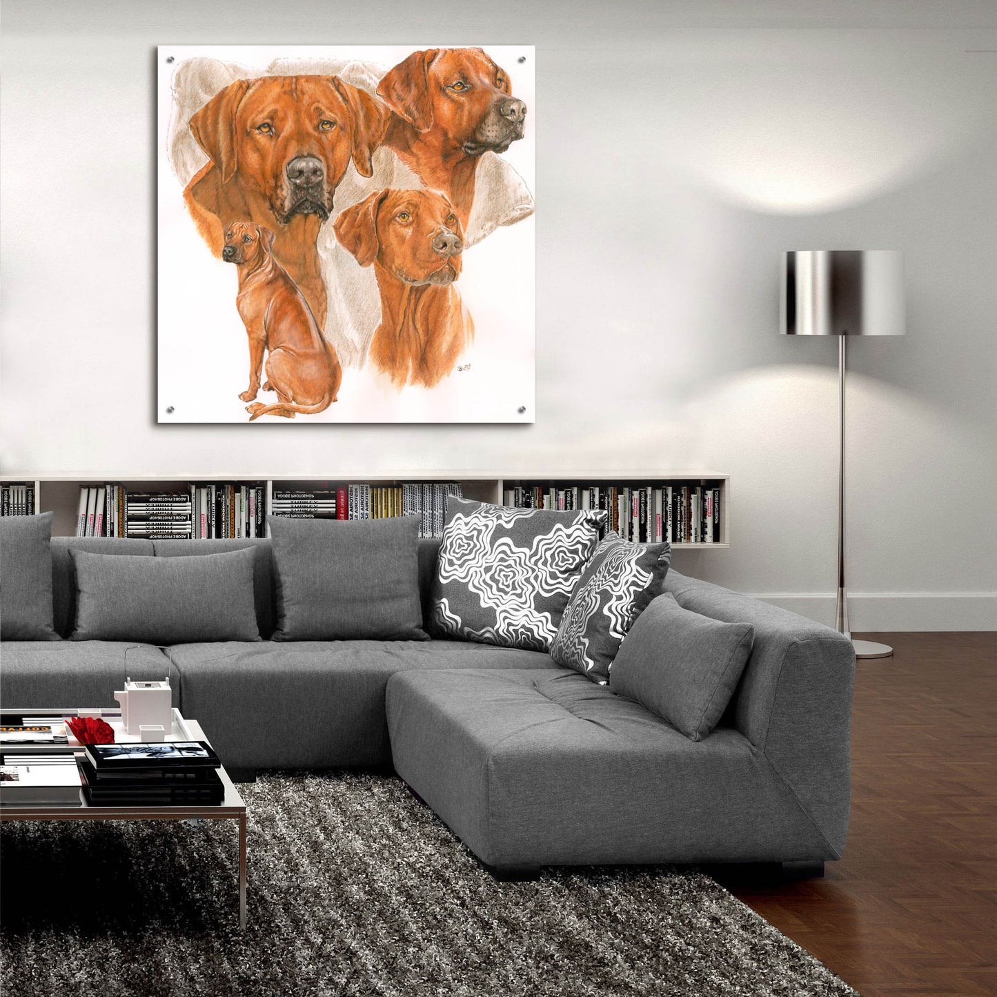 Epic Art 'Rhodisian Ridgeback' by Barbara Keith, Acrylic Glass Wall Art,36x36