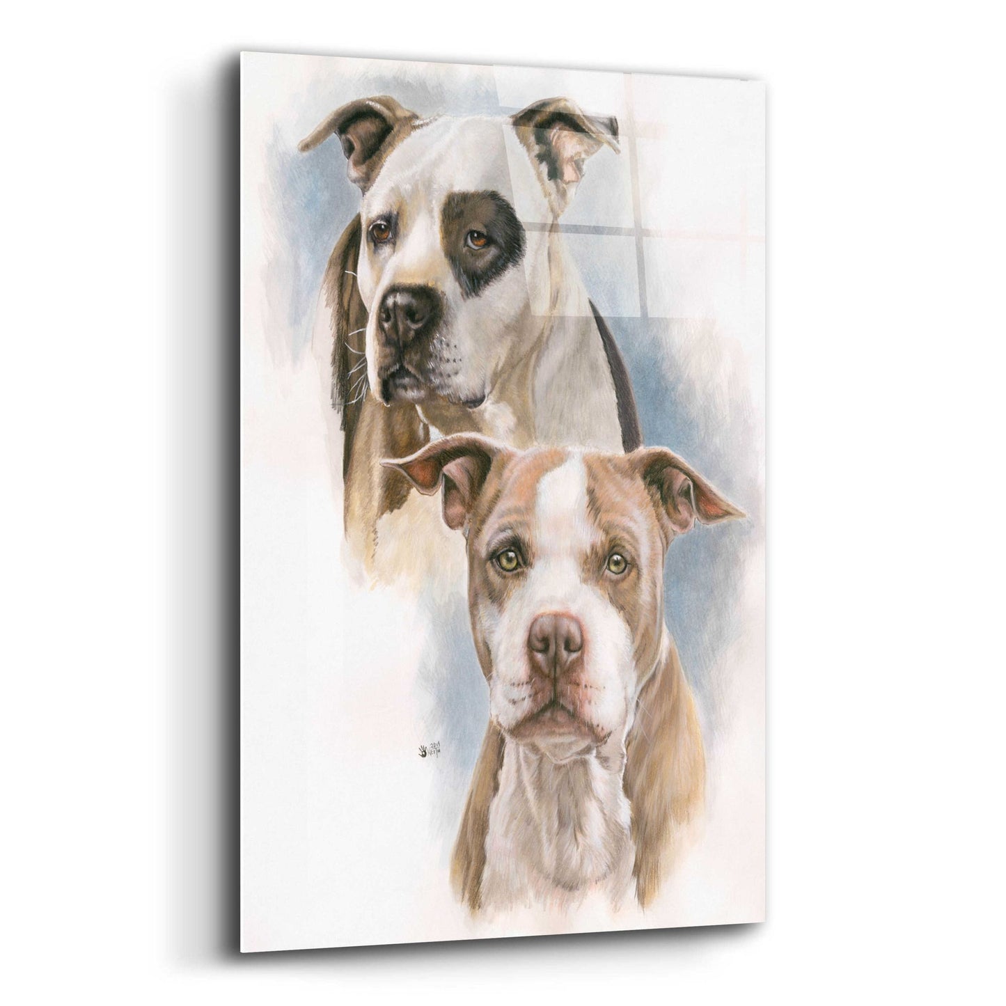 Epic Art 'Sparkle and Buster' by Barbara Keith, Acrylic Glass Wall Art,12x16