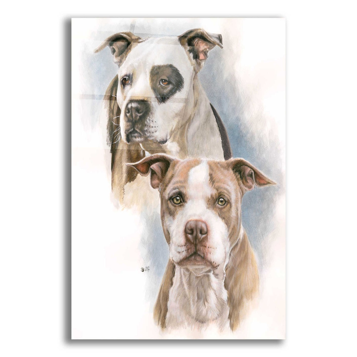 Epic Art 'Sparkle and Buster' by Barbara Keith, Acrylic Glass Wall Art