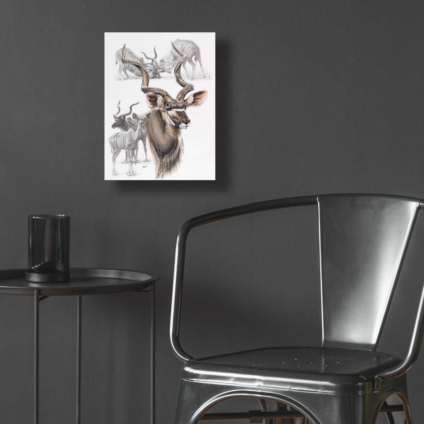 Epic Art 'Kudu' by Barbara Keith, Acrylic Glass Wall Art,12x16