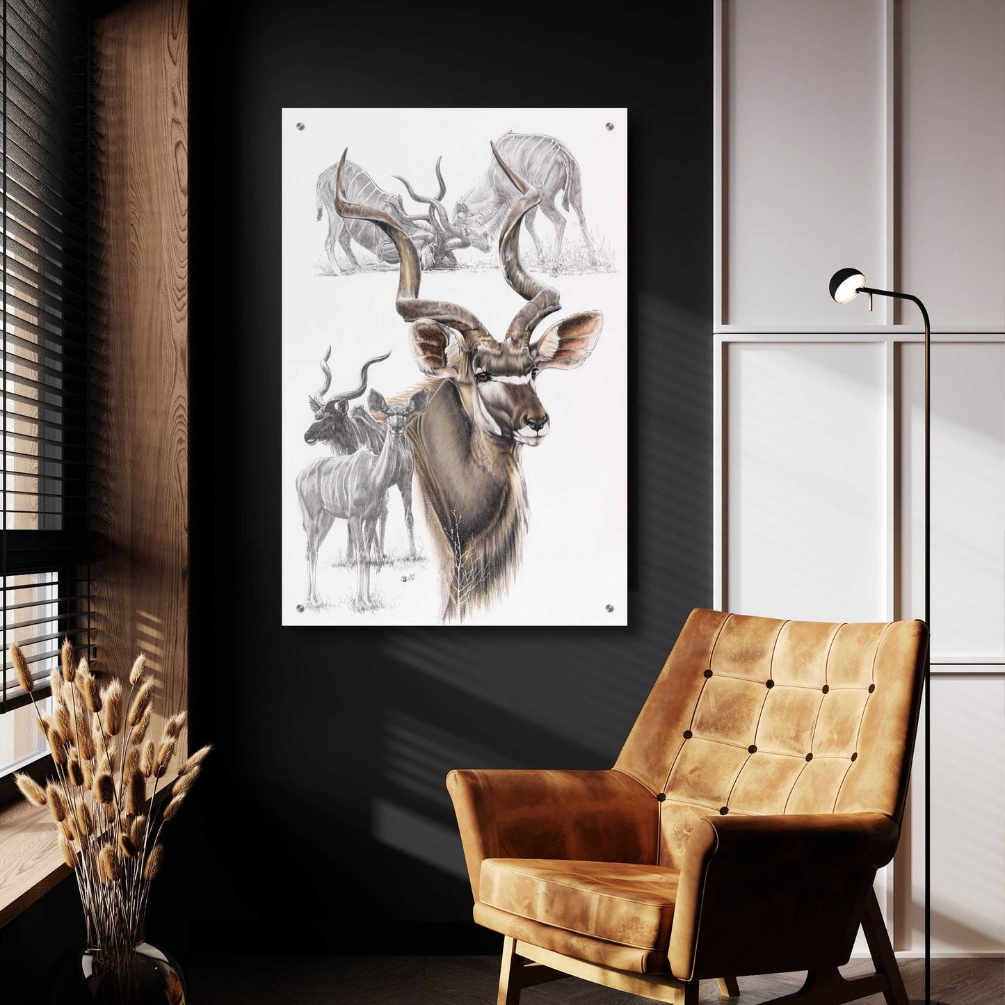 Epic Art 'Kudu' by Barbara Keith, Acrylic Glass Wall Art,24x36