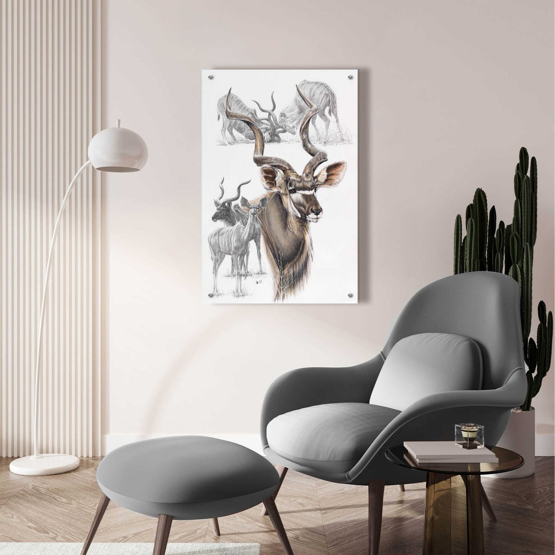 Epic Art 'Kudu' by Barbara Keith, Acrylic Glass Wall Art,24x36