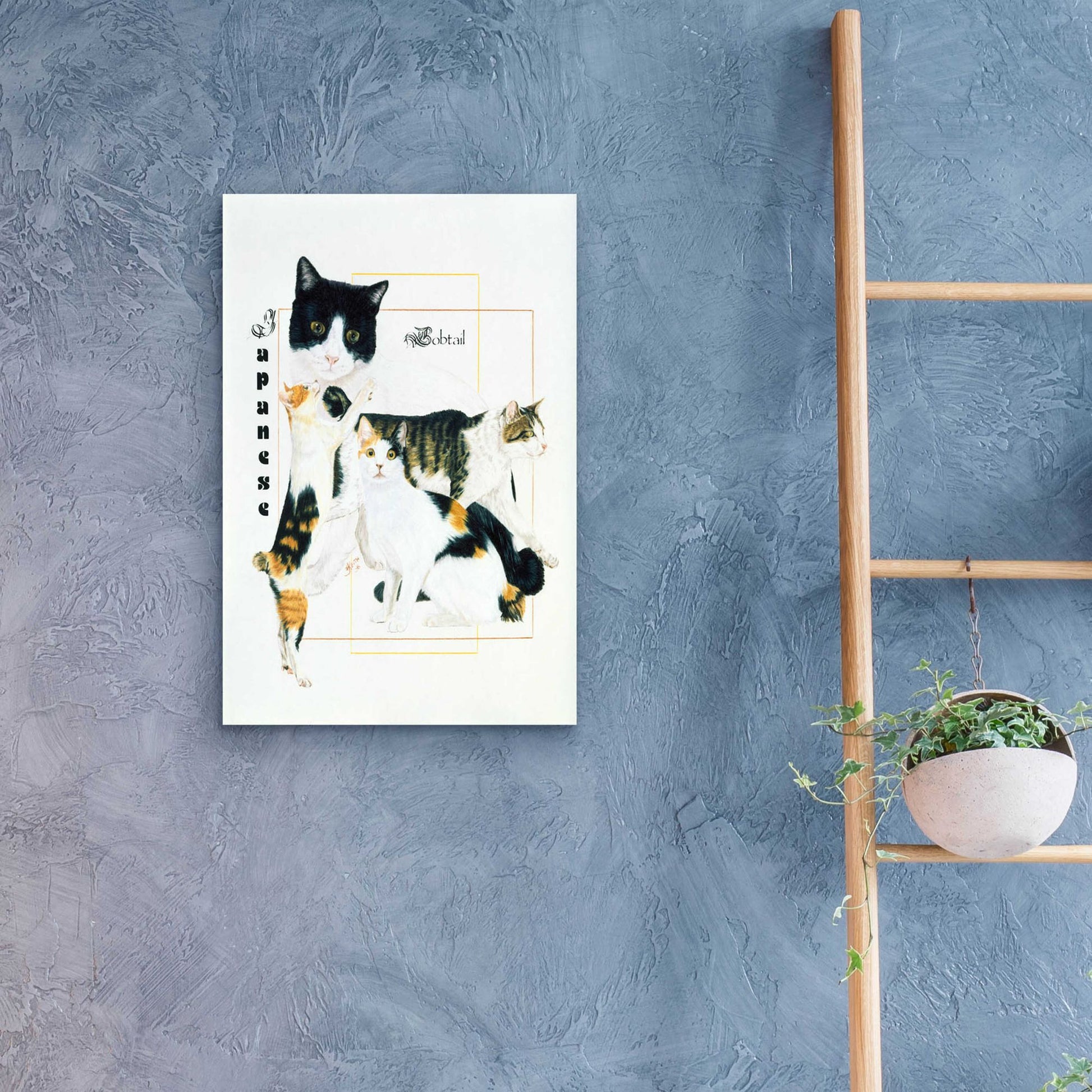 Epic Art 'Japanese Bobtail' by Barbara Keith, Acrylic Glass Wall Art,16x24