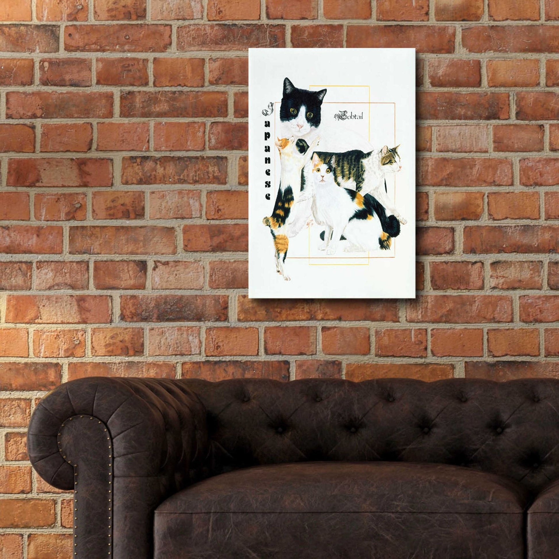 Epic Art 'Japanese Bobtail' by Barbara Keith, Acrylic Glass Wall Art,16x24