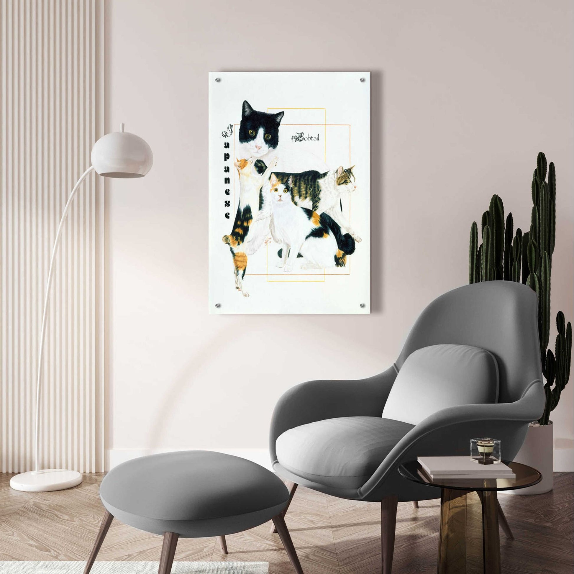 Epic Art 'Japanese Bobtail' by Barbara Keith, Acrylic Glass Wall Art,24x36