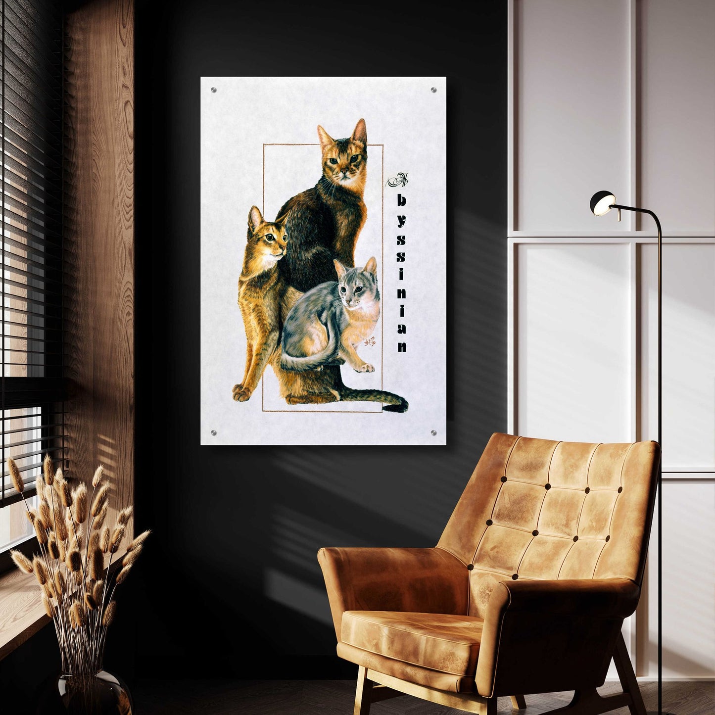 Epic Art 'Abyssinian' by Barbara Keith, Acrylic Glass Wall Art,24x36