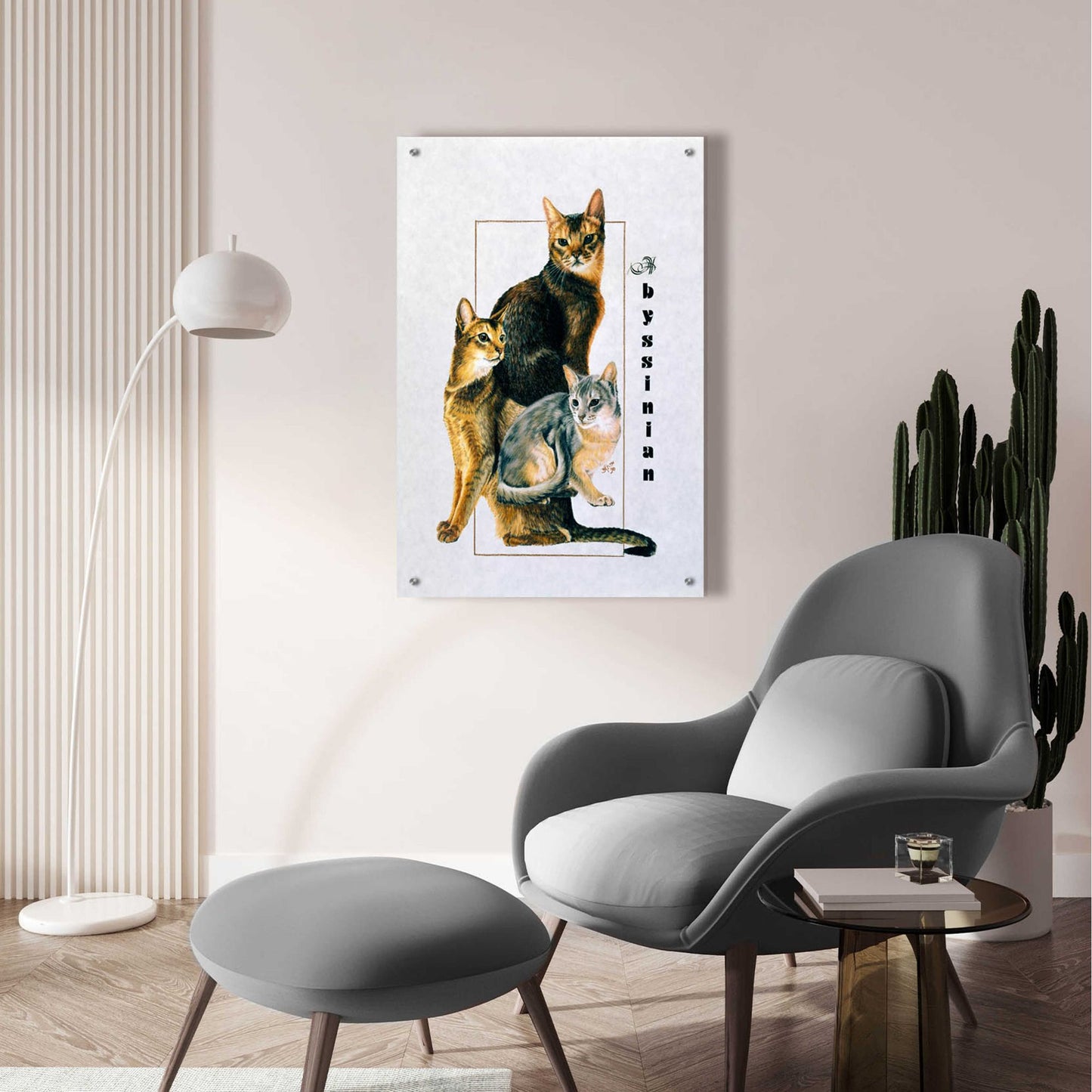 Epic Art 'Abyssinian' by Barbara Keith, Acrylic Glass Wall Art,24x36