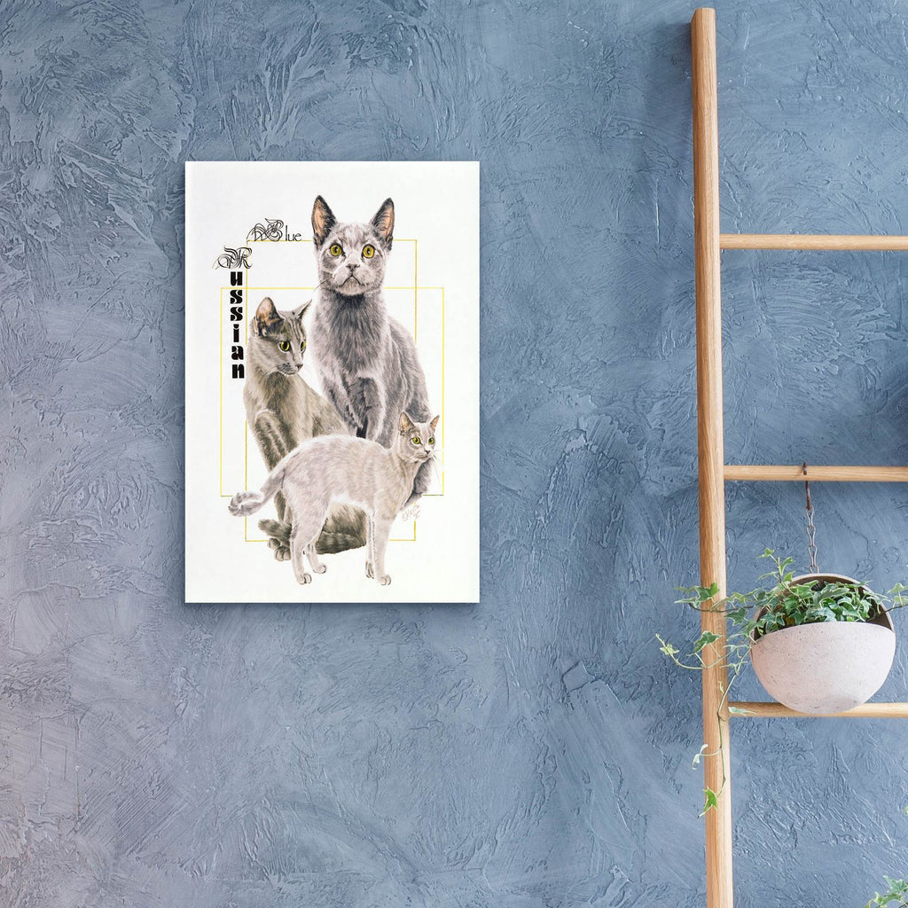 Russian Blue by Barbara Keith - 16x24 acrylic wall art in a room