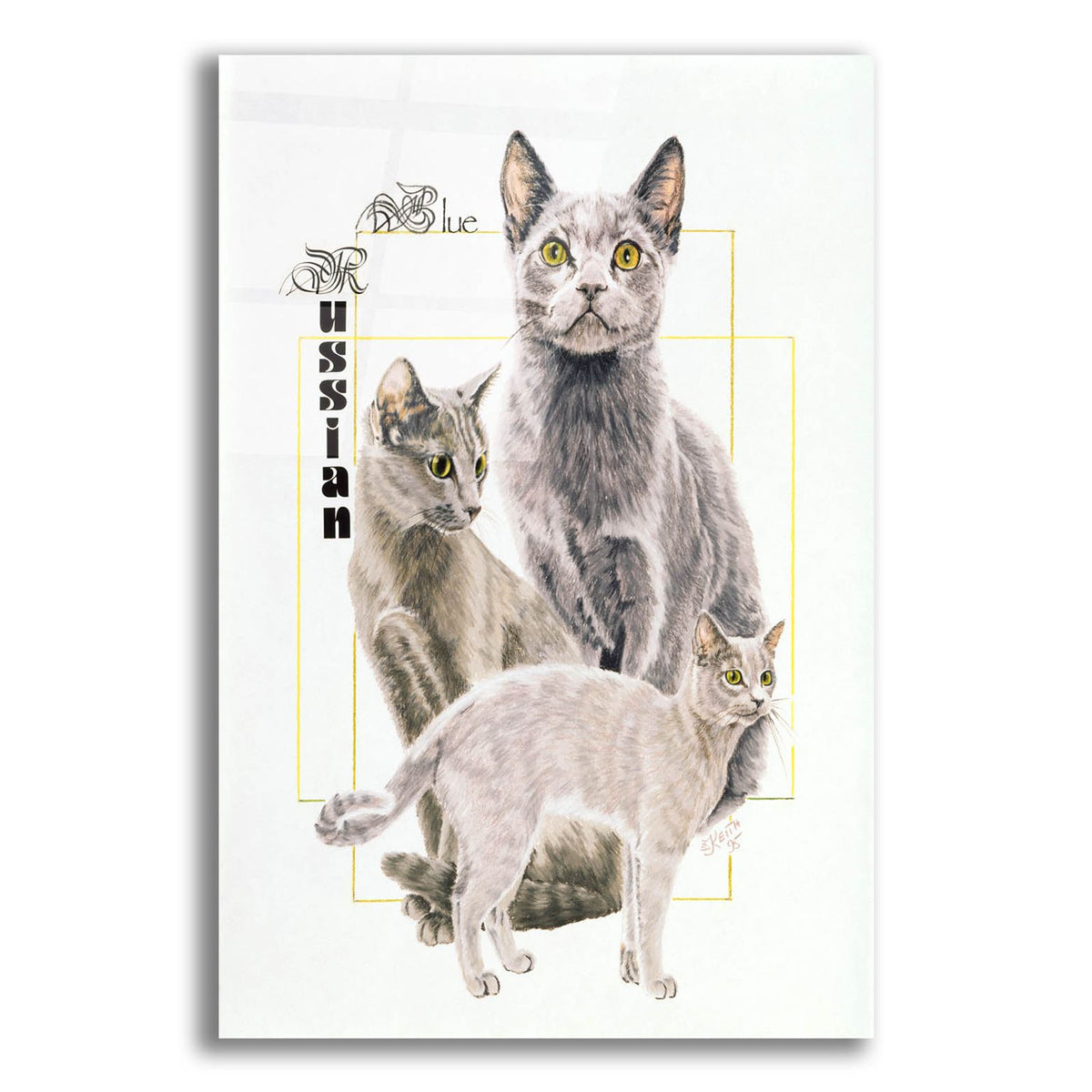 Russian Blue by Barbara Keith acrylic glass wall art