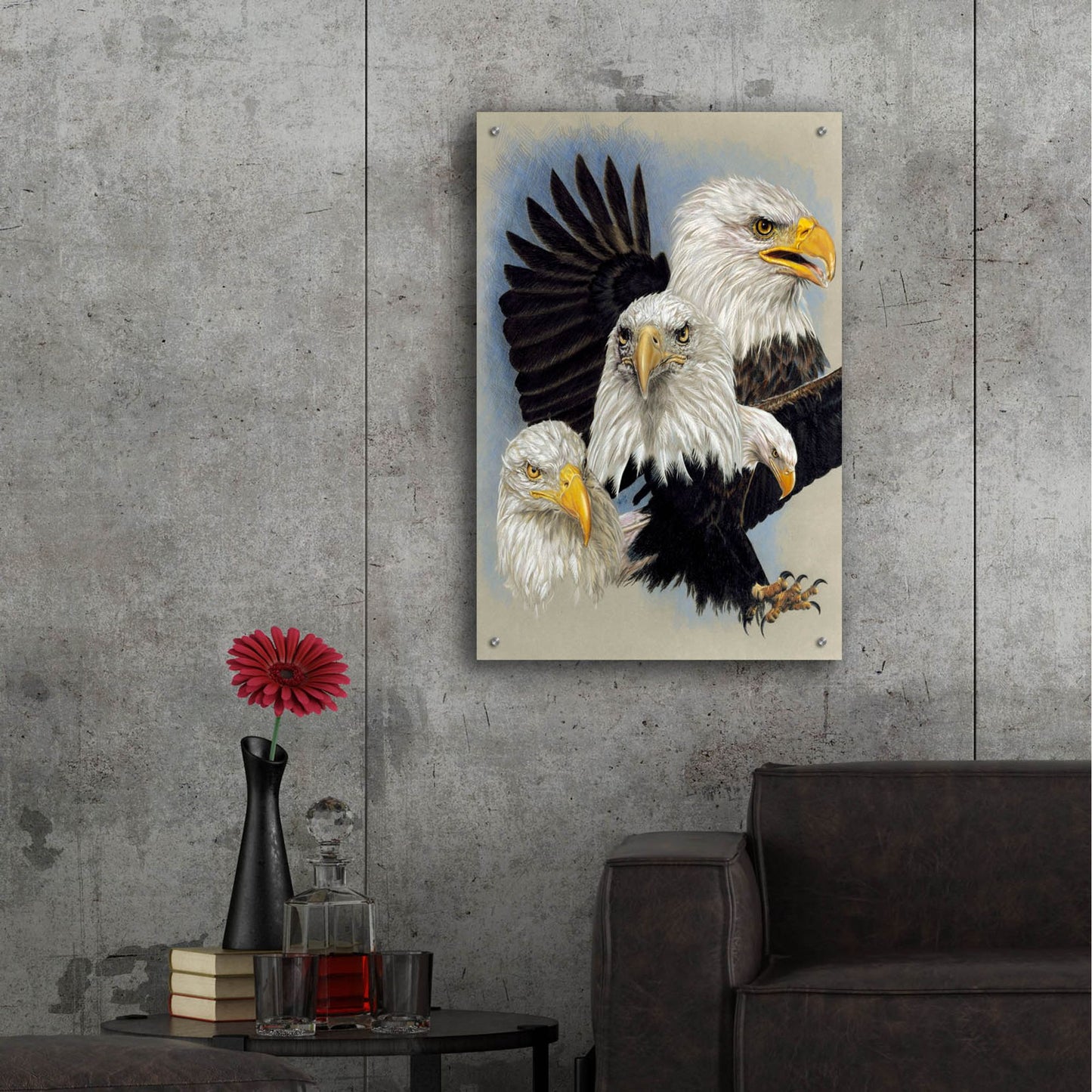 Epic Art 'Valor' by Barbara Keith, Acrylic Glass Wall Art,24x36