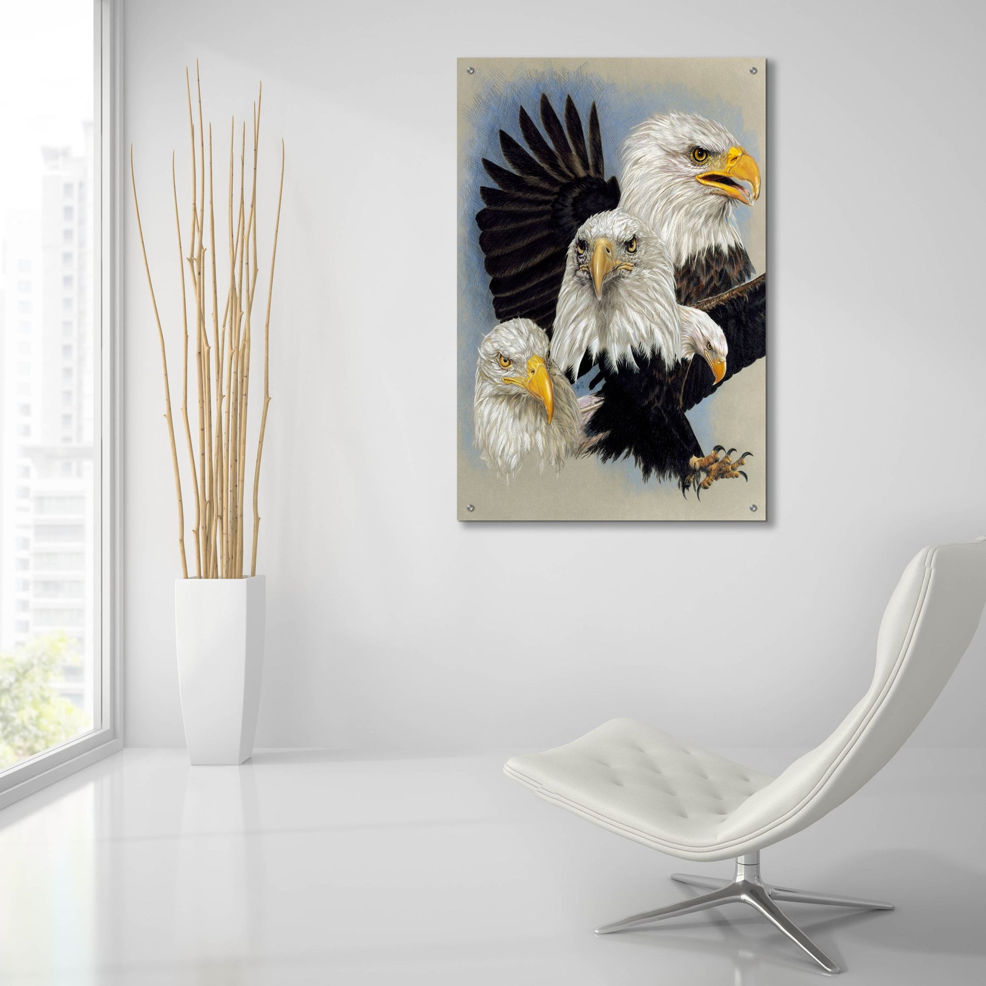 Epic Art 'Valor' by Barbara Keith, Acrylic Glass Wall Art,24x36