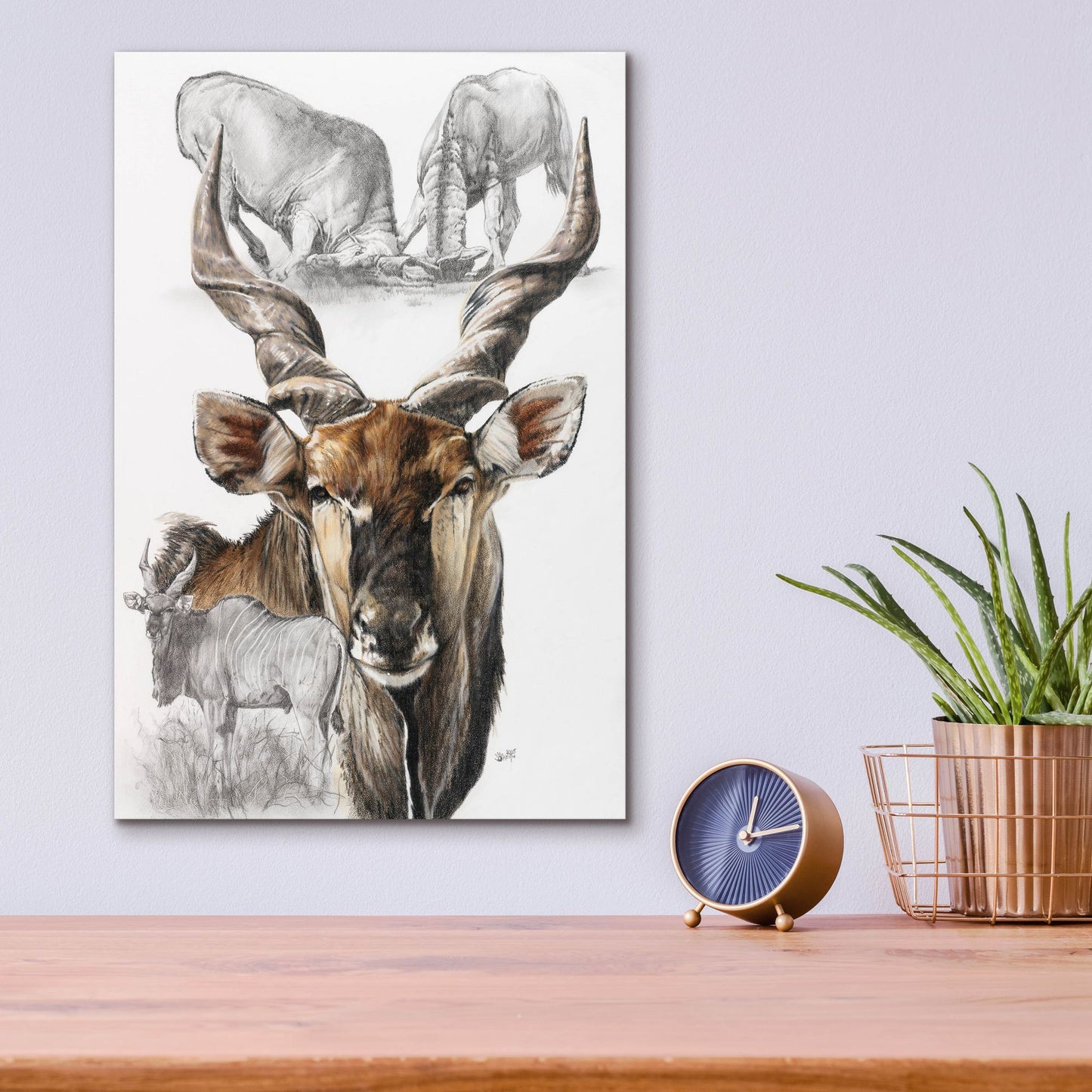 Epic Art 'Giant Eland' by Barbara Keith, Acrylic Glass Wall Art,12x16