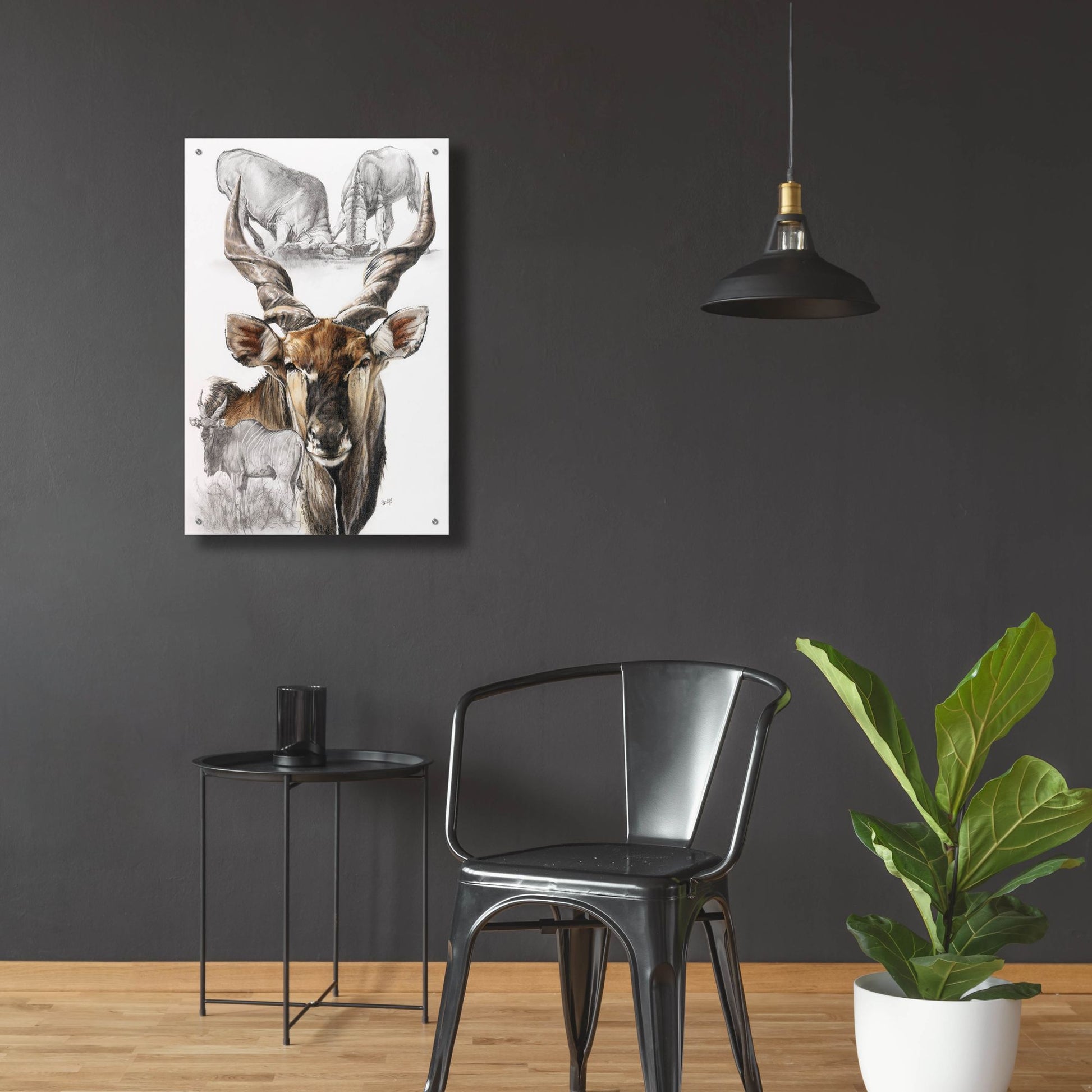 Epic Art 'Giant Eland' by Barbara Keith, Acrylic Glass Wall Art,24x36