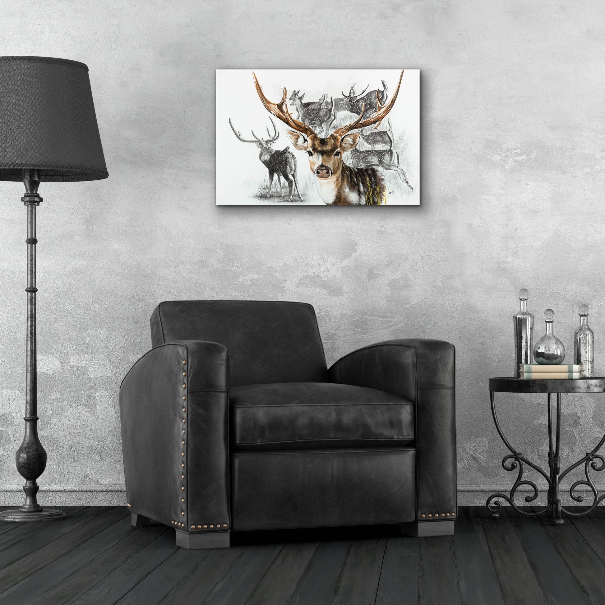 Epic Art 'Axis Deer' by Barbara Keith, Acrylic Glass Wall Art,24x16