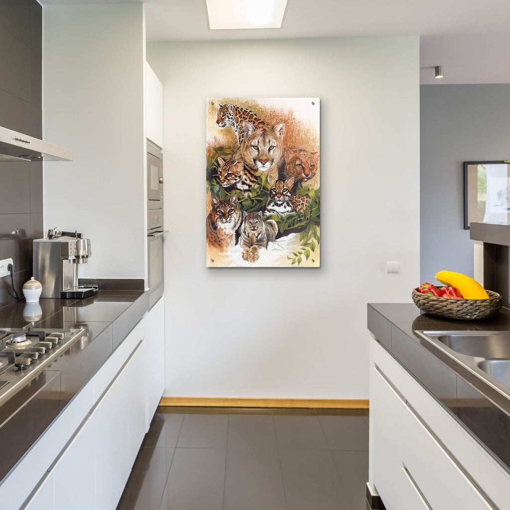 Feline Rhapsody by Barbara Keith - 24x36 acrylic wall art in a room