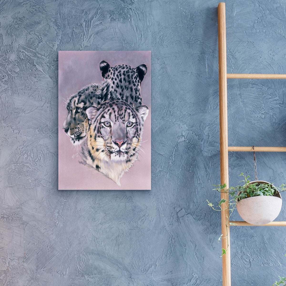 Tapestry In Grey by Barbara Keith - 16x24 acrylic wall art in a room