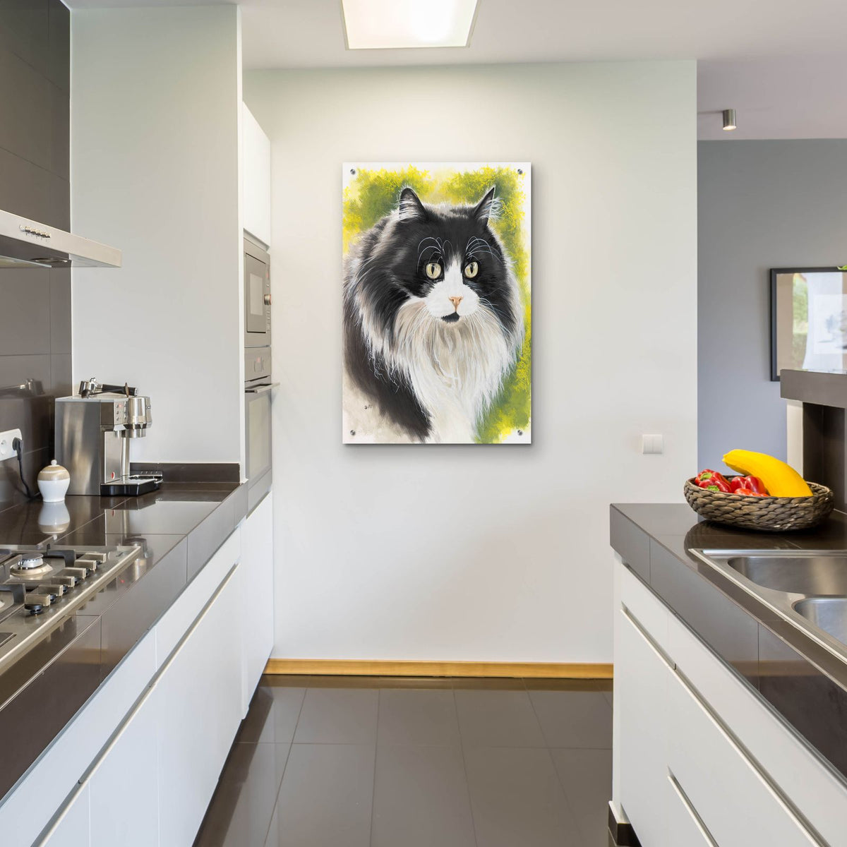 Maine Coon 2 by Barbara Keith - 24x36 acrylic wall art in a room