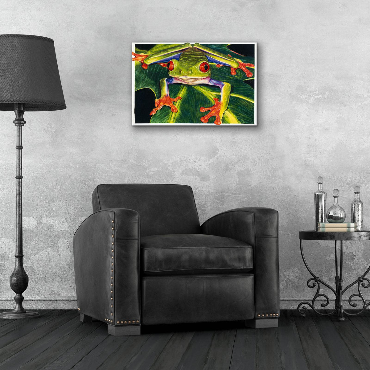 Rainbow Splendor by Barbara Keith - 24x16 acrylic wall art in a room