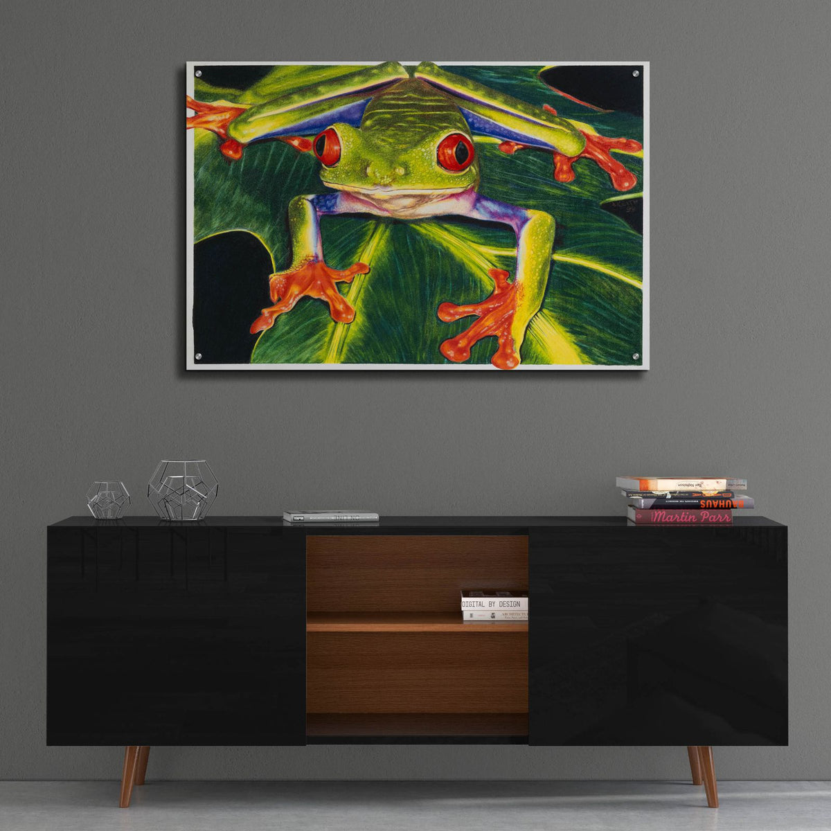 Rainbow Splendor by Barbara Keith - 36x24 acrylic wall art in a room
