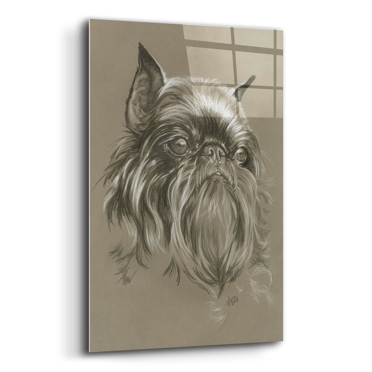 Epic Art 'Brussels Griffon 2' by Barbara Keith, Acrylic Glass Wall Art,12x16