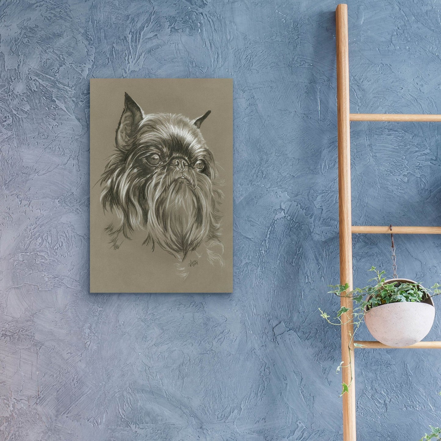 Epic Art 'Brussels Griffon 2' by Barbara Keith, Acrylic Glass Wall Art,16x24