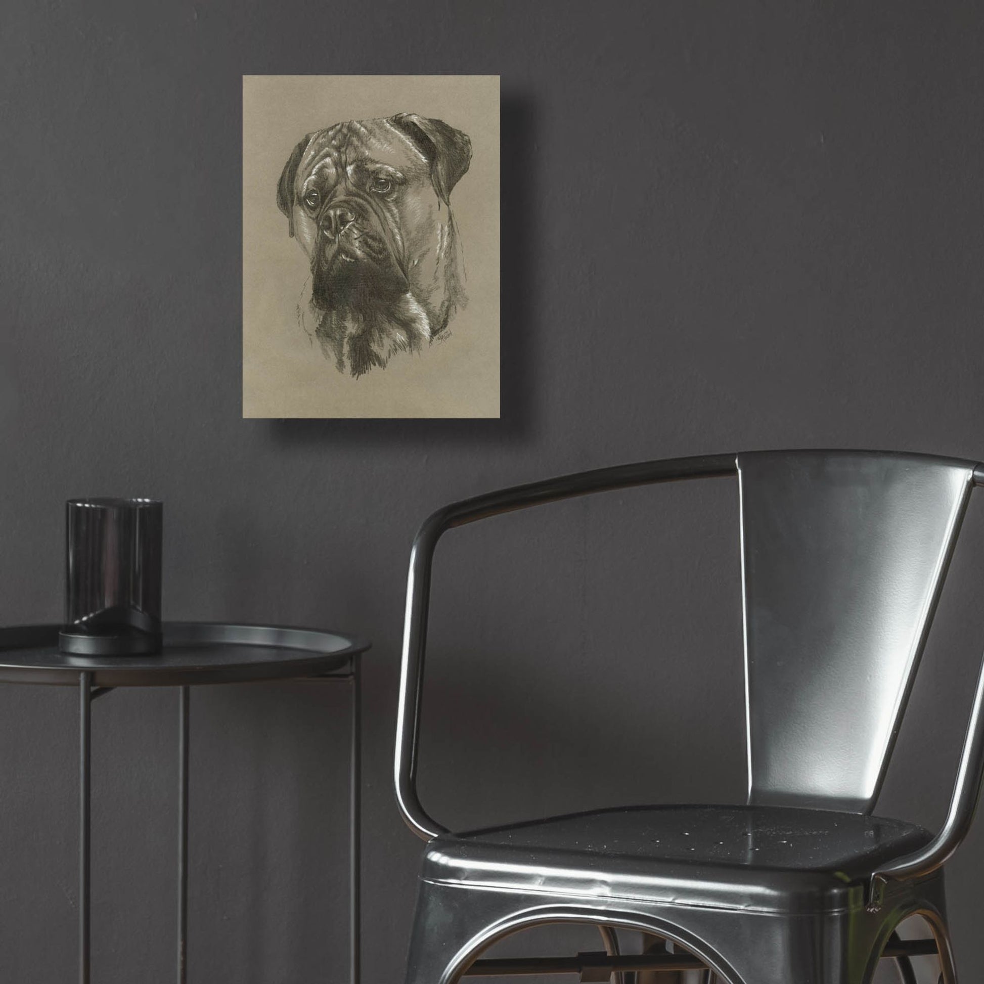 Epic Art 'Bull Mastiff' by Barbara Keith, Acrylic Glass Wall Art,12x16