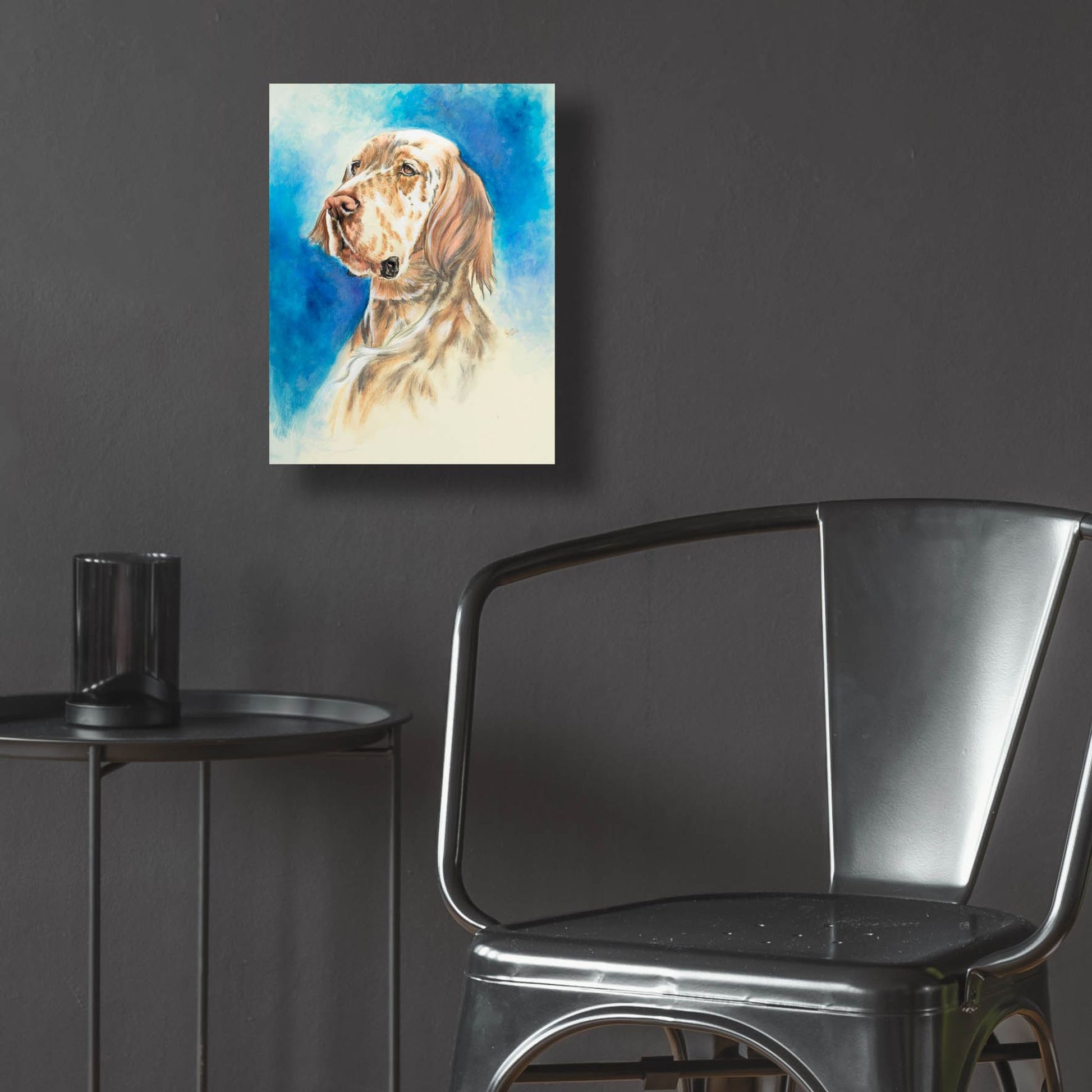 Epic Art 'English Setter' by Barbara Keith, Acrylic Glass Wall Art,12x16