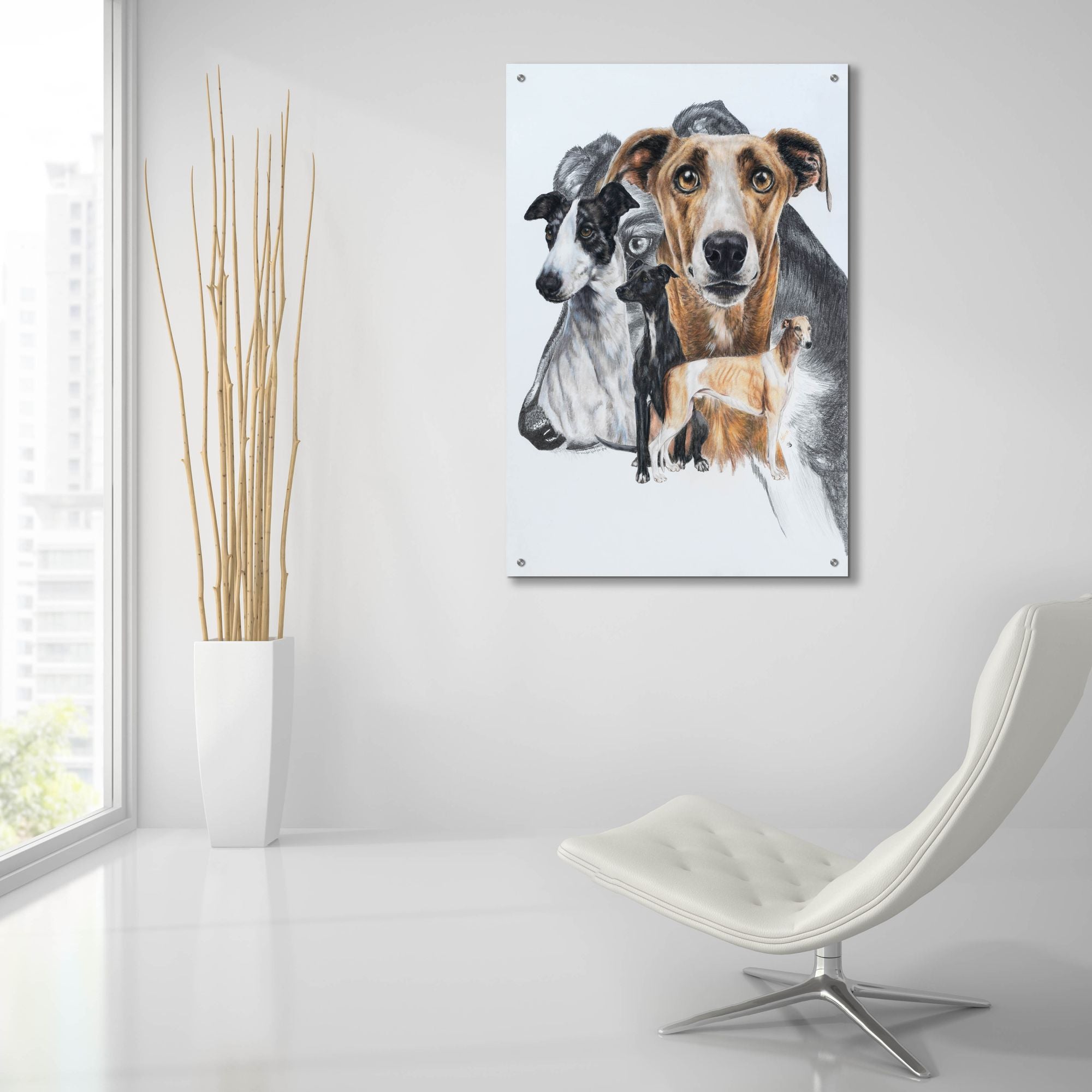 Greyhound wall art hotsell