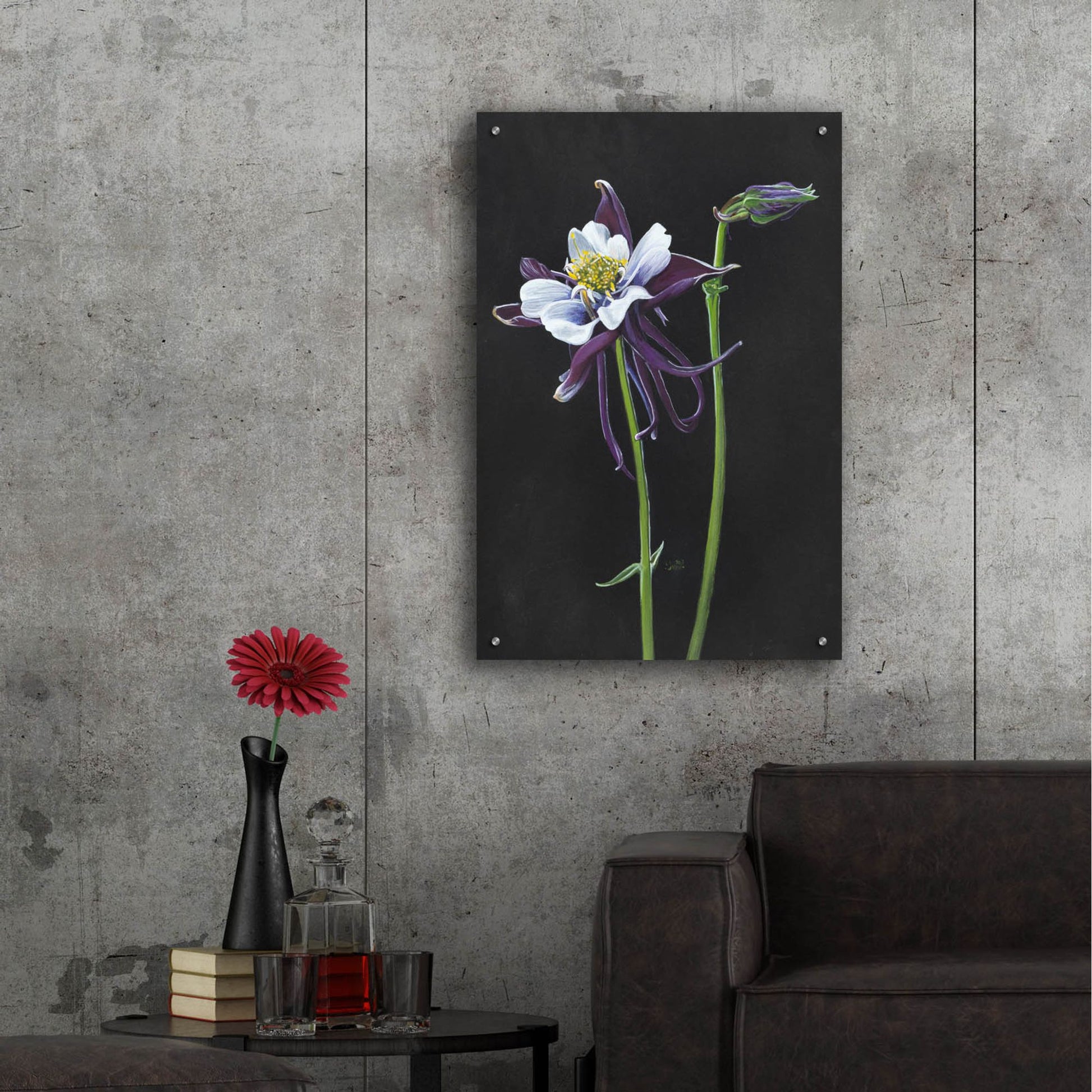 Epic Art 'Blossom' by Barbara Keith, Acrylic Glass Wall Art,24x36