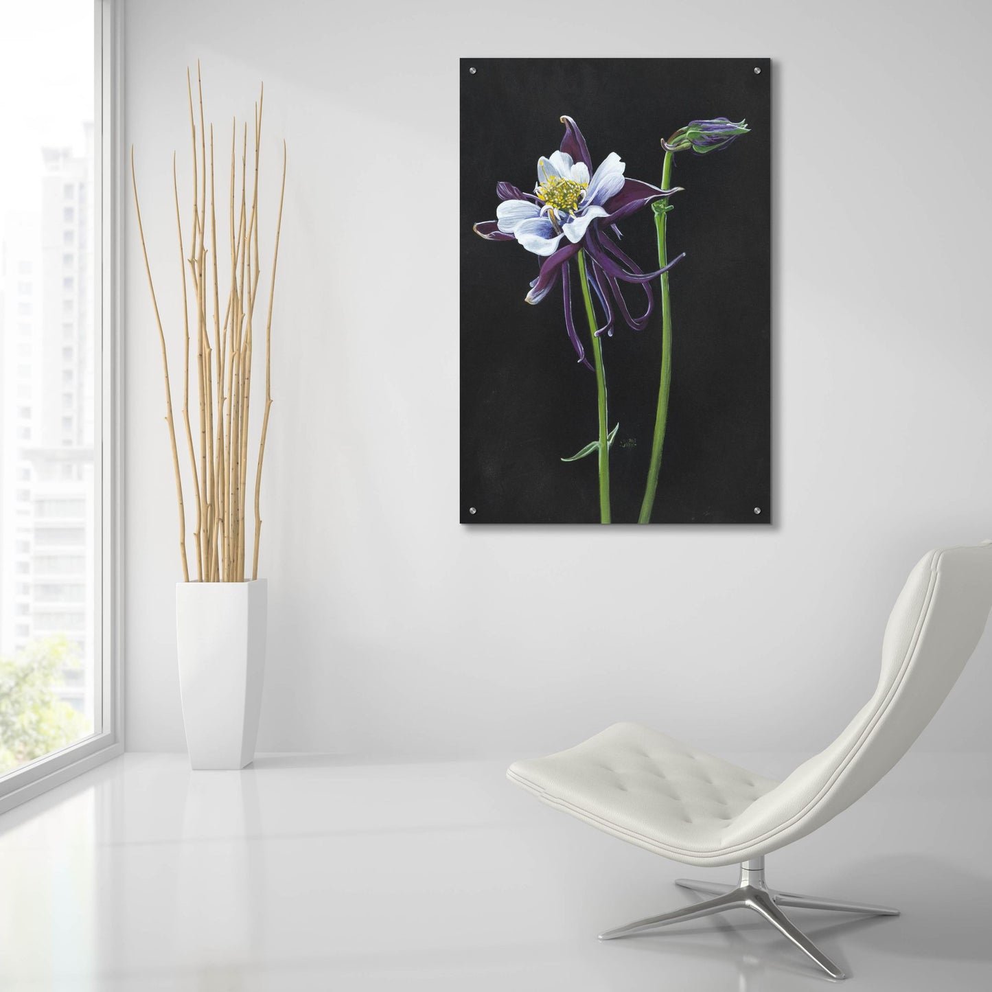 Epic Art 'Blossom' by Barbara Keith, Acrylic Glass Wall Art,24x36